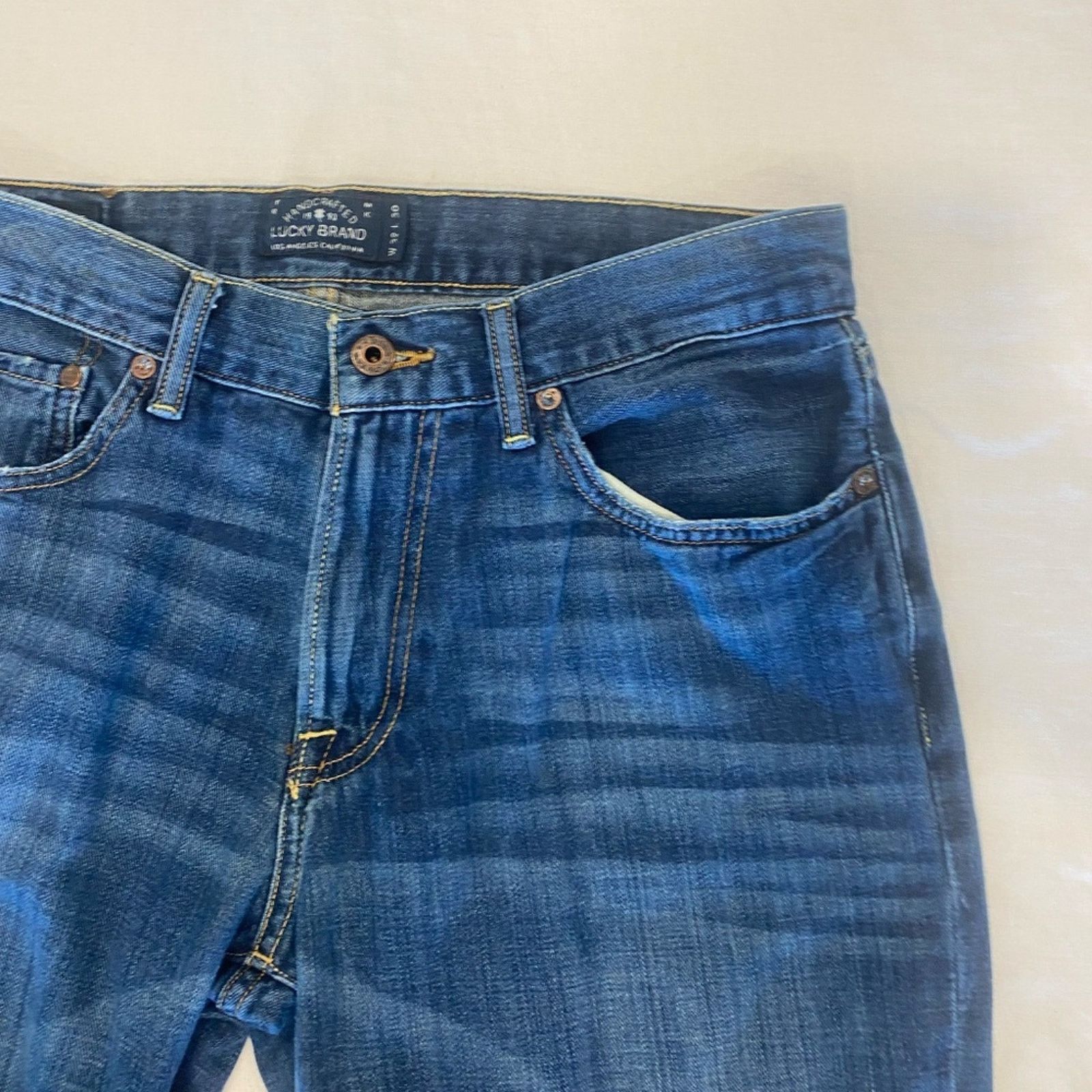 Lucky Brand Lucky Brand Men's 221 Original Straight Jeans - 32x30 Size US 32 / EU 48 - 3 Thumbnail