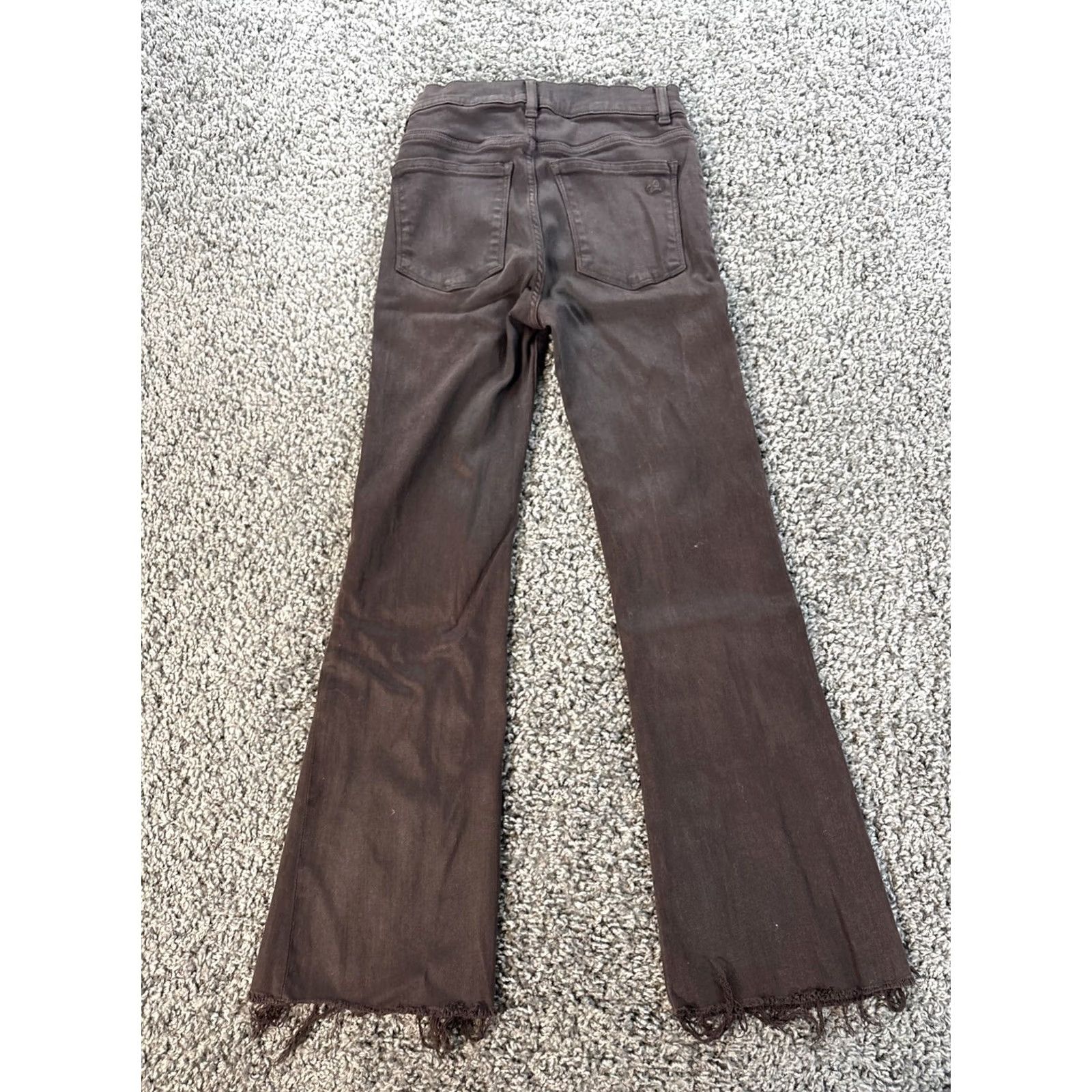 DL1961 DL1961 Womens High Rise Bridget Boot Cut Crop Jeans Brown Cotton 27x26 Size 27 Jeans Womens Brown High Rise Boot Cut Crop Denim Size 27" / US 4 / IT 40 - 7 Thumbnail