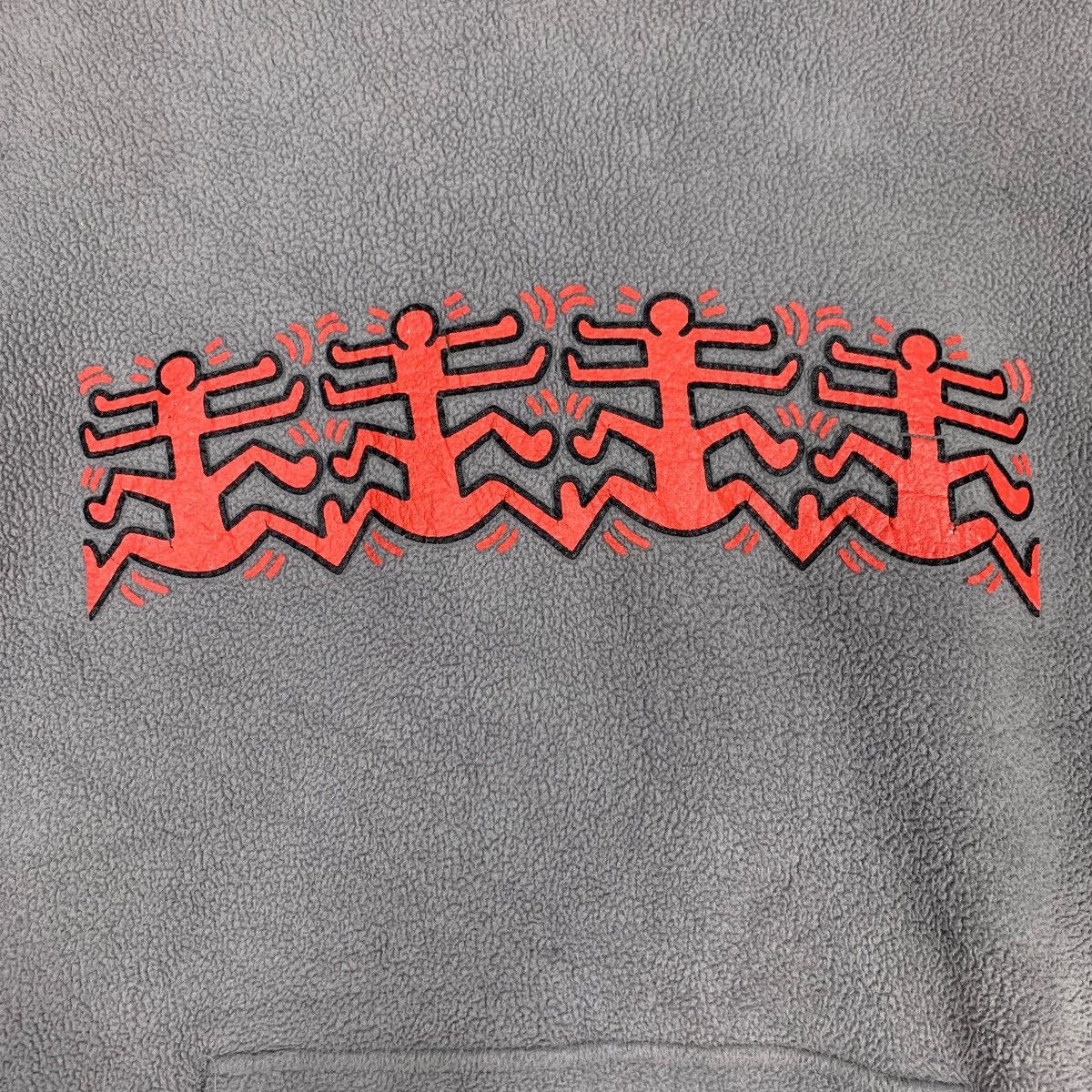 Keith Haring KEITH HARING GRAPHIC PULLOVER FLEECE HOODIES #0397-C18 Size US M / EU 48-50 / 2 - 10 Thumbnail