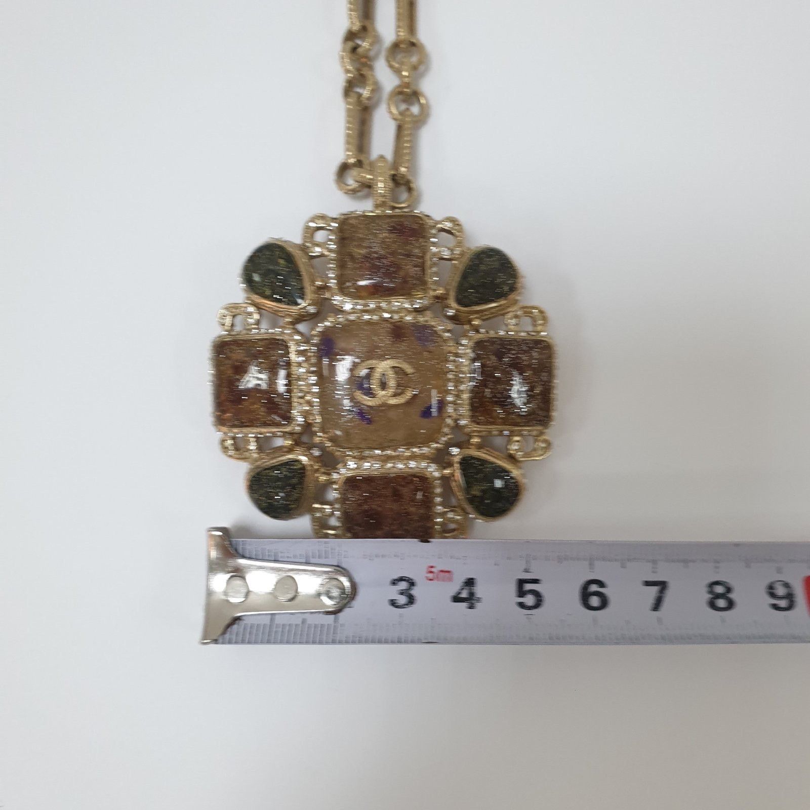 Chanel Chanel Gripoix & Strass CC Pendant Necklace Size ONE SIZE - 9 Thumbnail