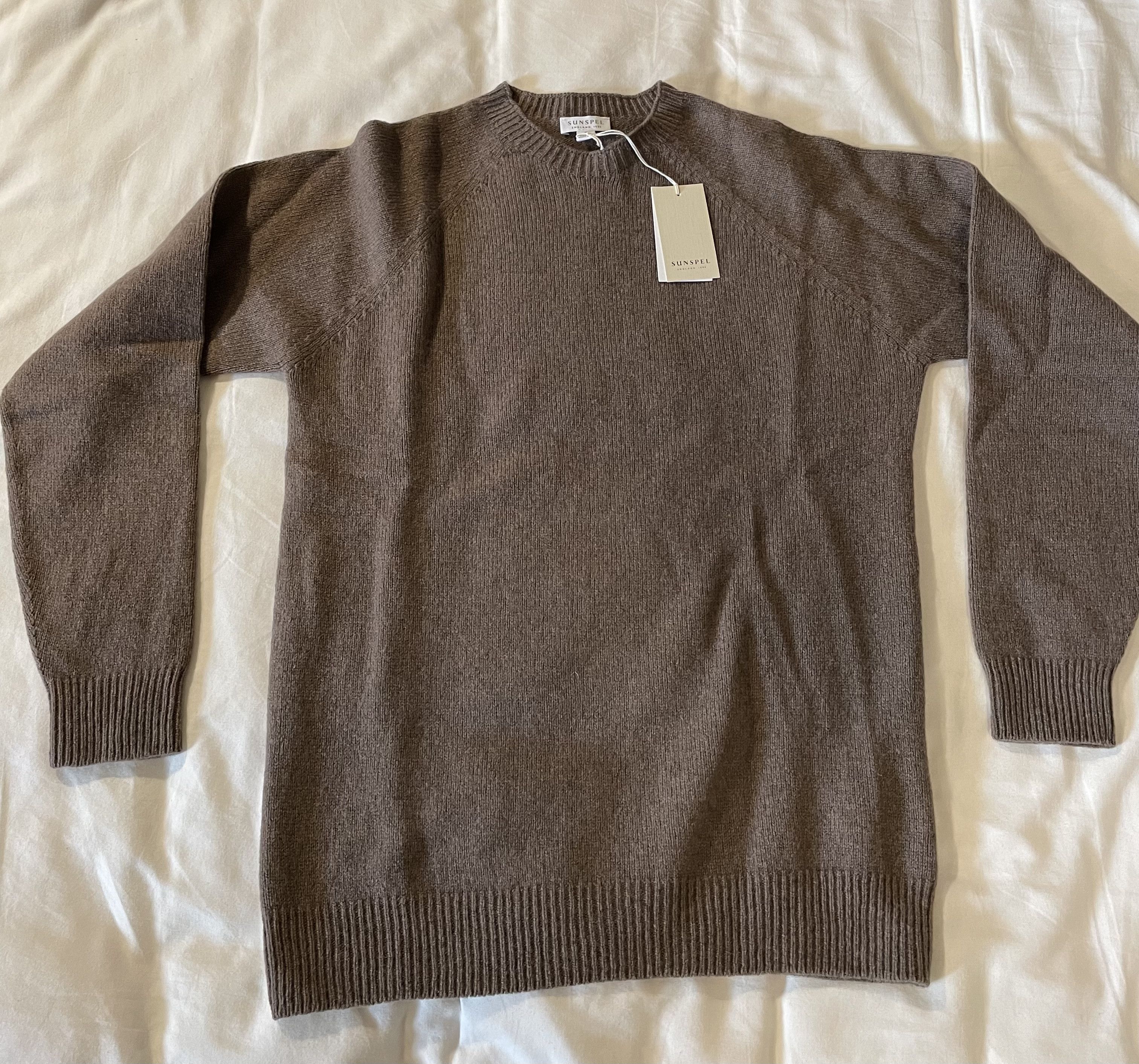 Sunspel Lambswool Crewneck Jumper Size US S / EU 44-46 / 1 - 1 Thumbnail