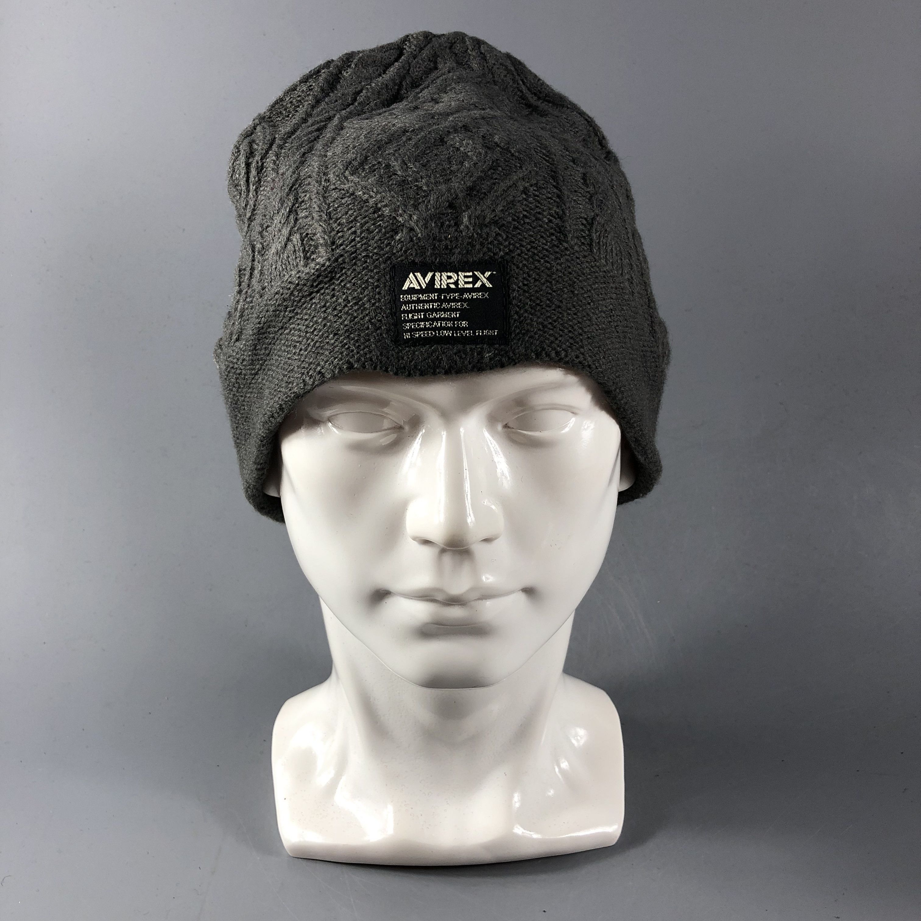 Avirex Avirex Military Spec Cable Knit Beanie Hat B581 Size ONE SIZE - 1 Thumbnail
