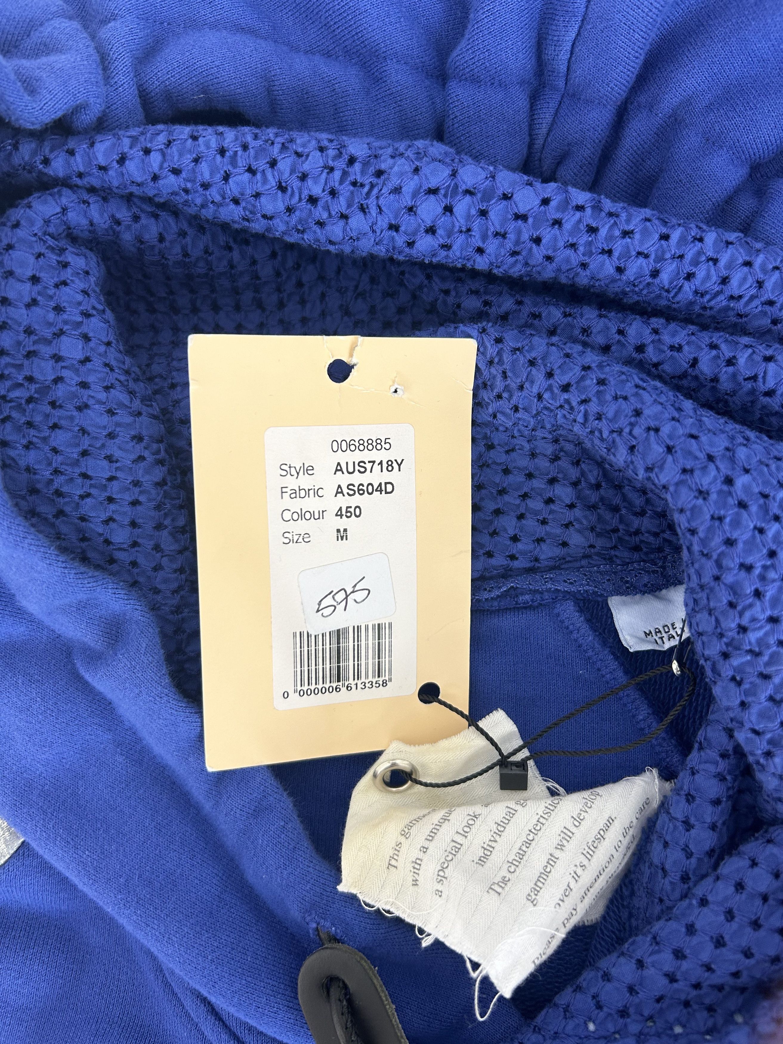 John Galliano John Galliano Royal Blue Oversized Hooded Jersey Size US XXL / EU 58 / 5 - 4 Thumbnail