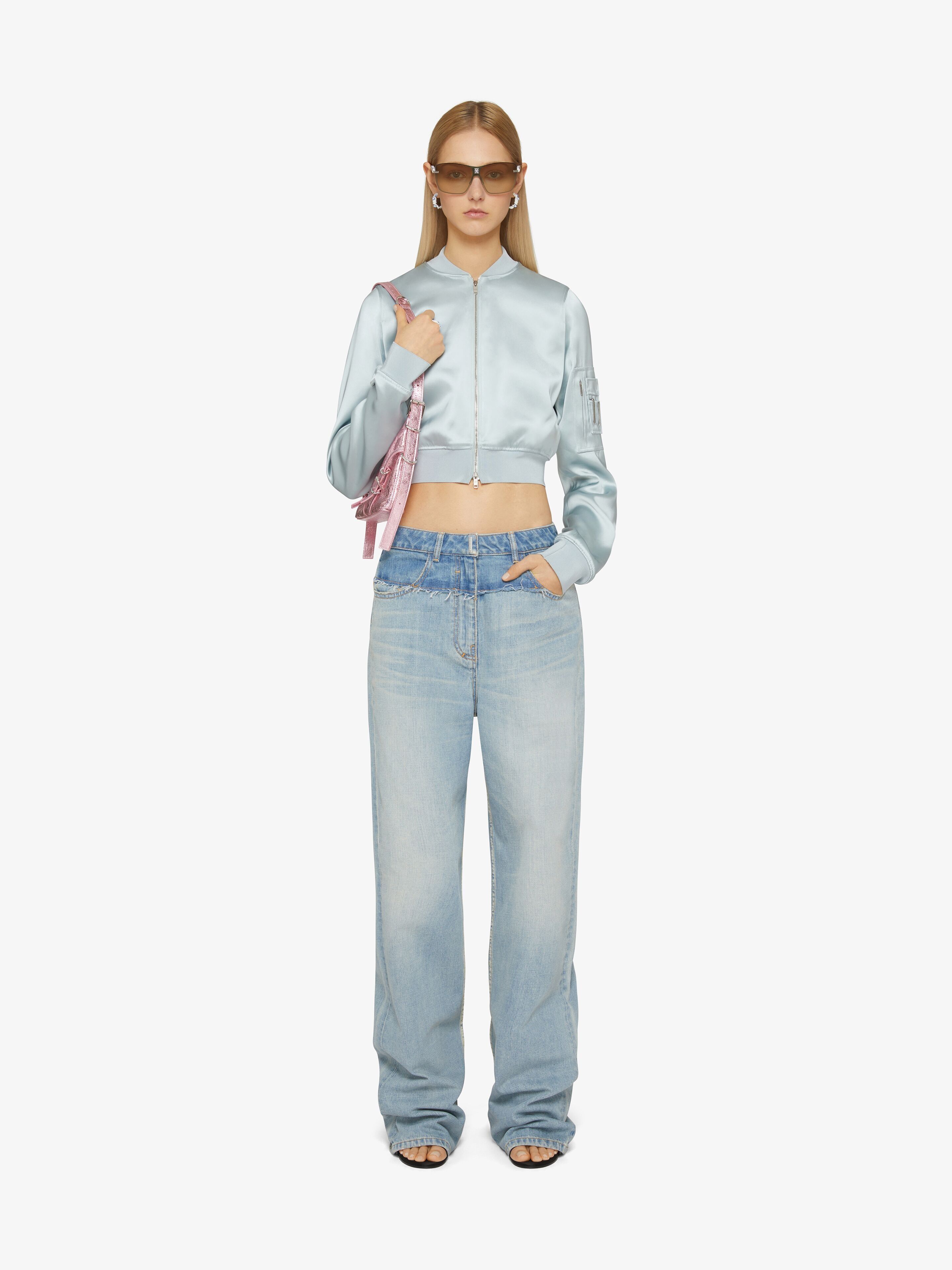 Givenchy o1mle0325 Big Mix Denim Jeans in Pale Blue Size 28" / US 6 / IT 42 - 2 Thumbnail