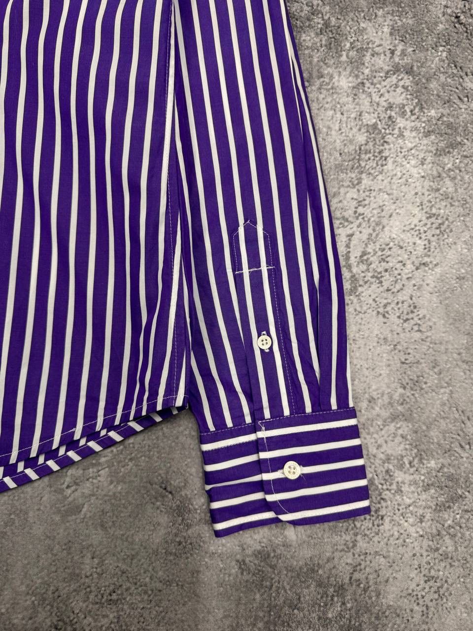 Ralph Lauren Ralph Lauren Women Slim Fit Striped Shirt Purple White SizeM Size M / US 6-8 / IT 42-44 - 7 Thumbnail