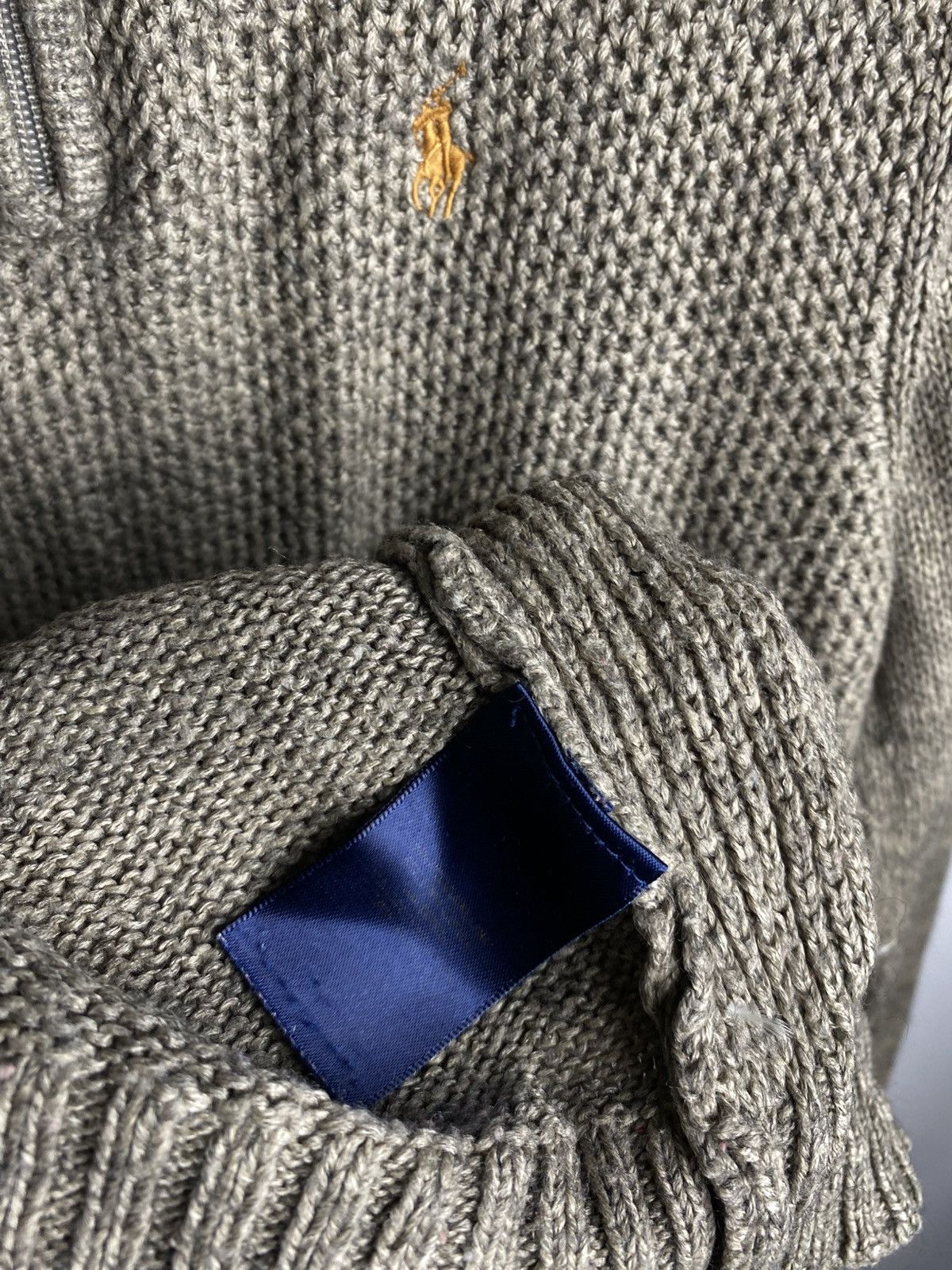 Polo Ralph Lauren × Ralph Lauren × Vintage Vintage Polo Ralph Lauren 1/4 Zip Knit Sweater Size US M / EU 48-50 / 2 - 6 Thumbnail