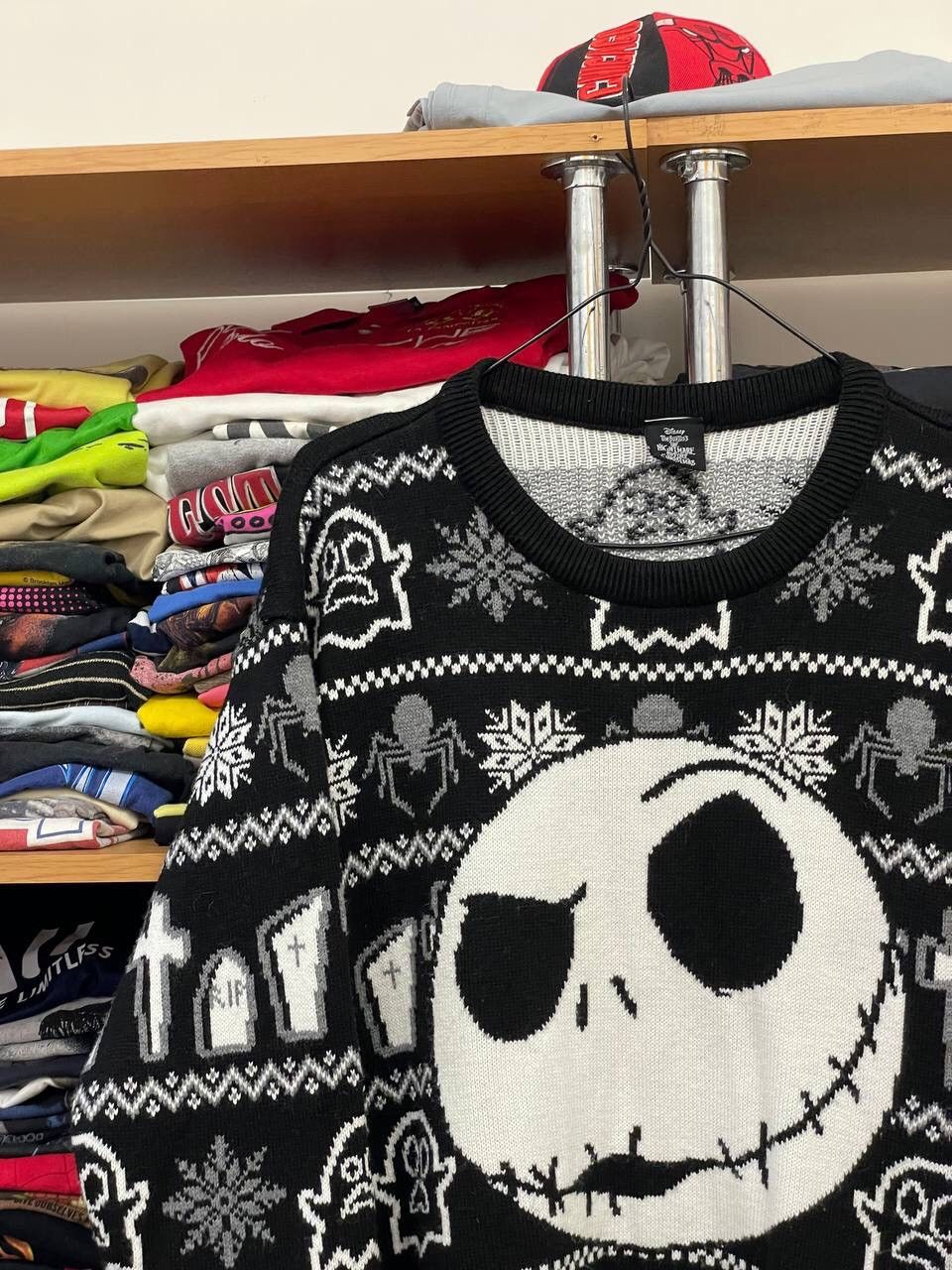 Disney × Vintage The Nightmare Before Christmas Y2k Sweater Size US L / EU 52-54 / 3 - 2 Thumbnail