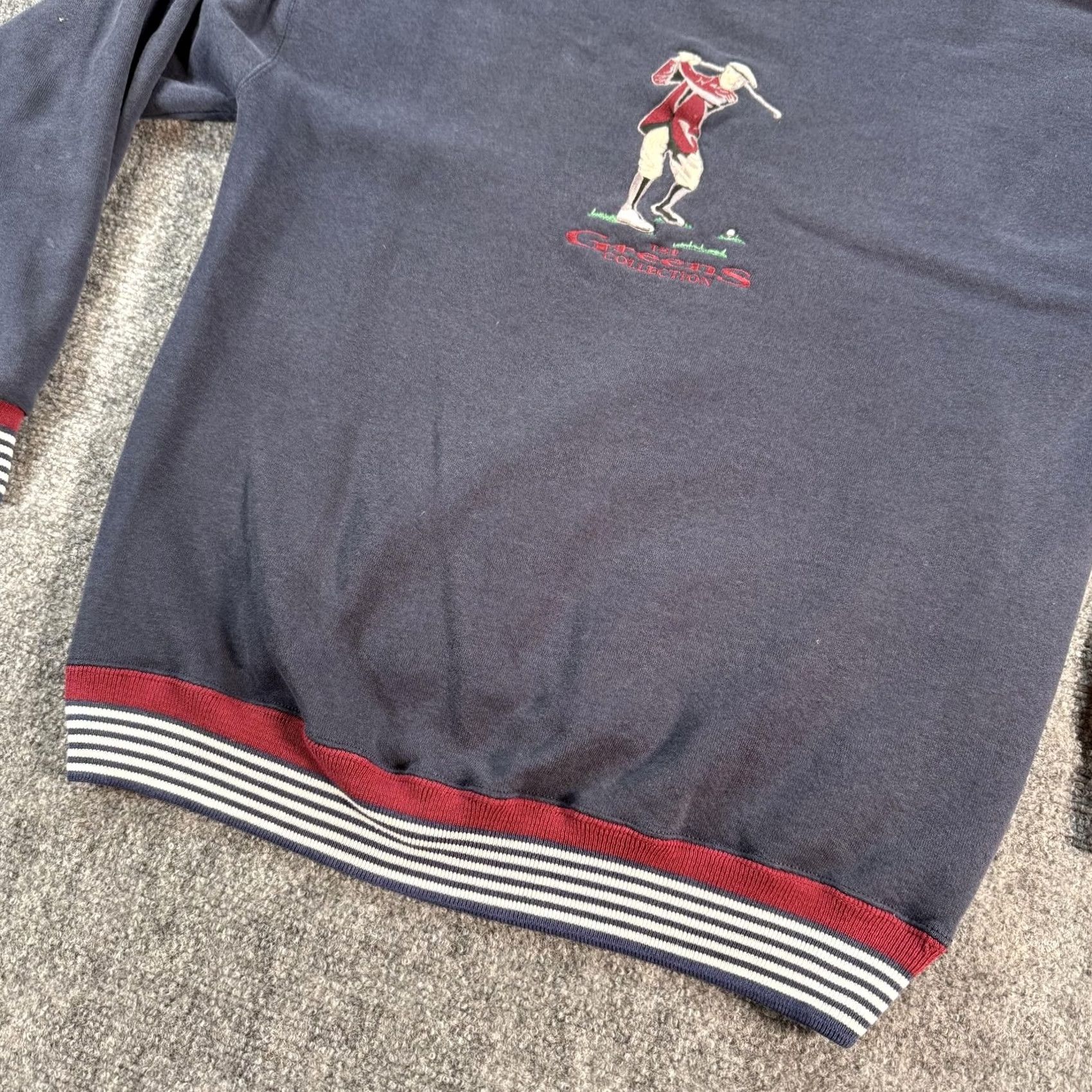 Vintage VINTAGE Crable Sweatshirt Mens M Navy Greens Collection Golf USA Made 90s Mens Size US M / EU 48-50 / 2 - 4 Thumbnail