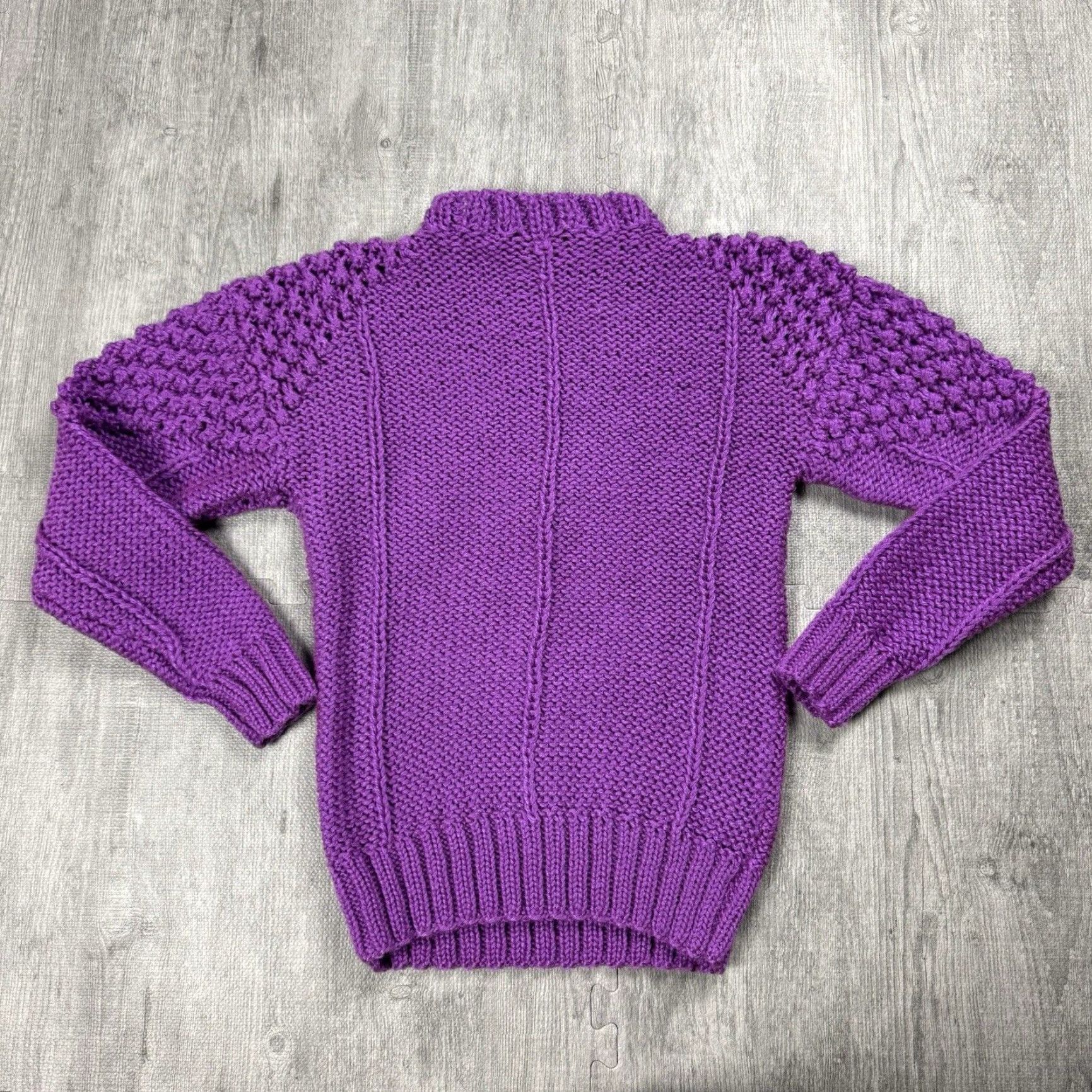 Vintage VINTAGE 1980s MAJESTIC WOMENS PURPLE CHUNKY KNIT SWEATER ACRYLIC RETRO SMALL Size S / US 4 / IT 40 - 5 Thumbnail