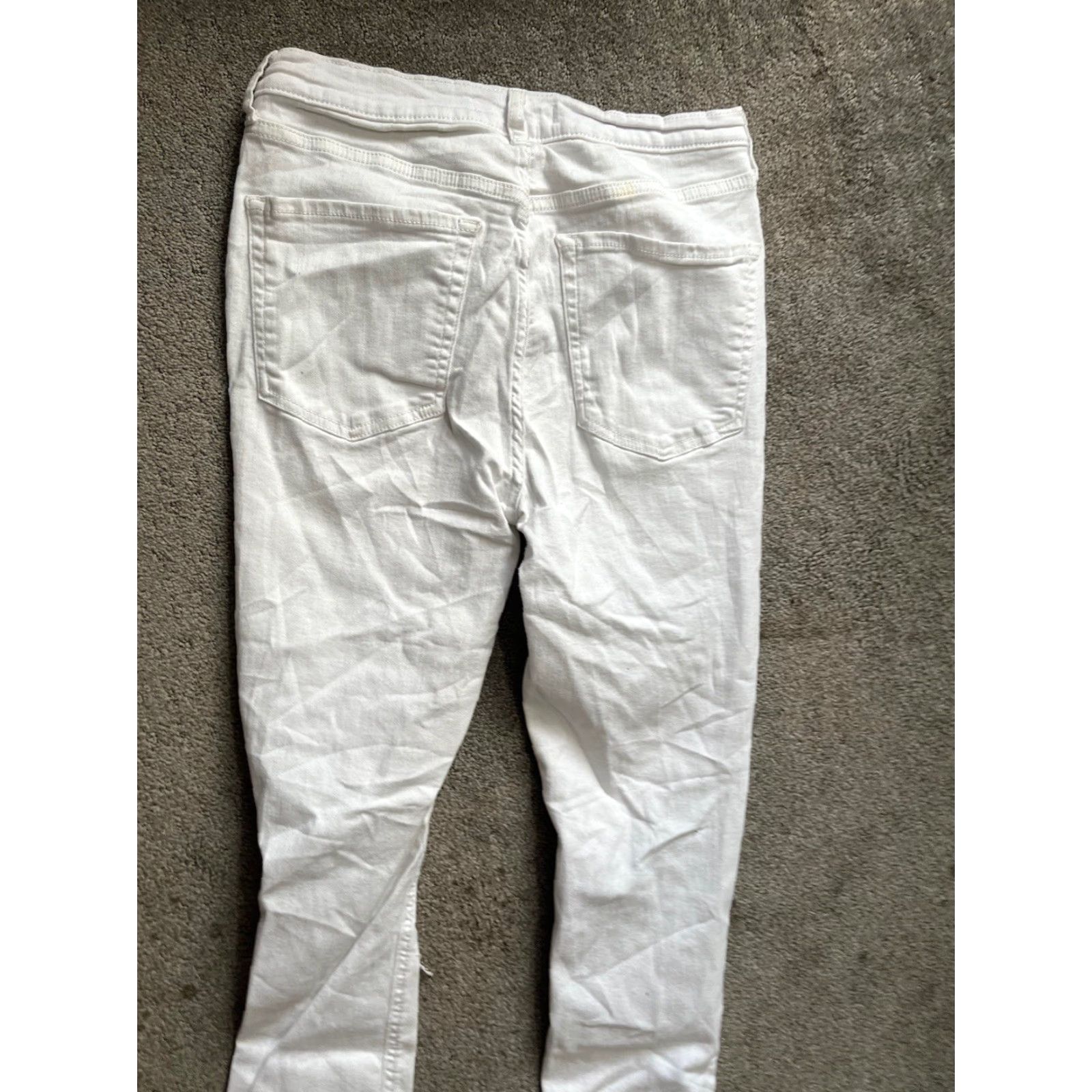 Free People We the Free People Women's White Jeans Size 30 Skinny Size 30" / US 8 / IT 44 - 4 Thumbnail