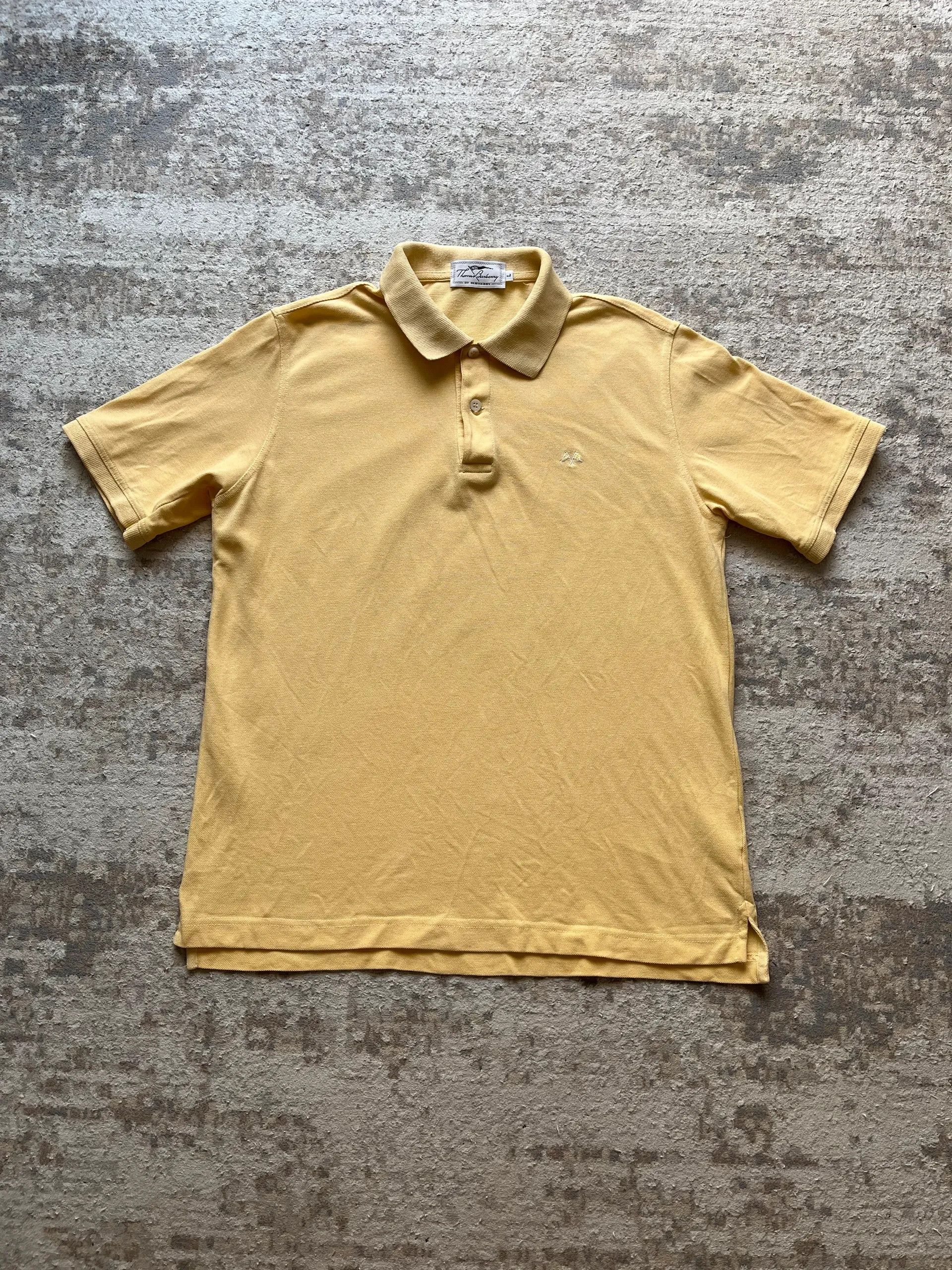 Burberry Thomas Burberry Sz L Polo Shirt Yellow Size US L / EU 52-54 / 3 - 1 Thumbnail