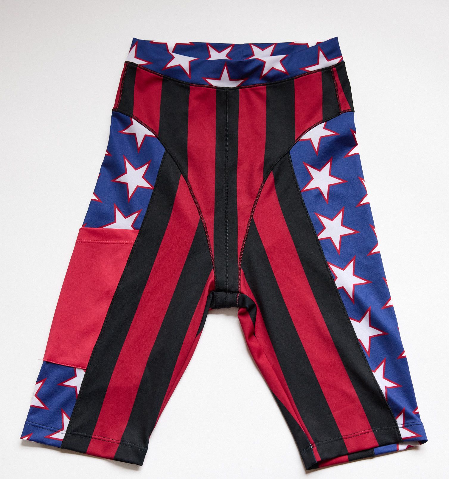 Barragan BARRAGAN Stars N' Stripes Bike Shorts - MEDIUM Size US 32 / EU 48 - 3 Thumbnail