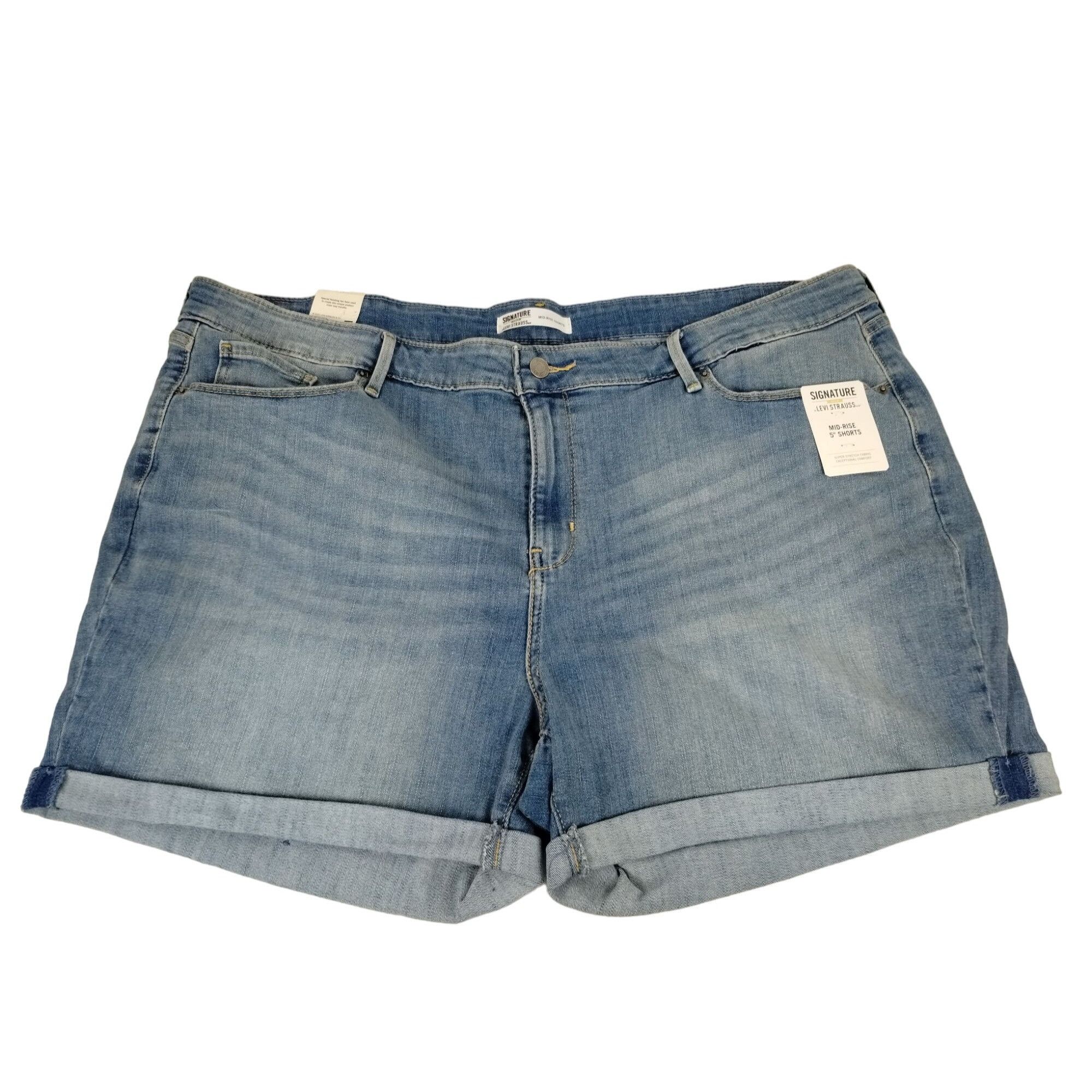 Levi's Levi Strauss Signature Gold Denim Mid Rise Shorts Womens 24 Size 24" / US 00 / IT 34 - 1 Thumbnail