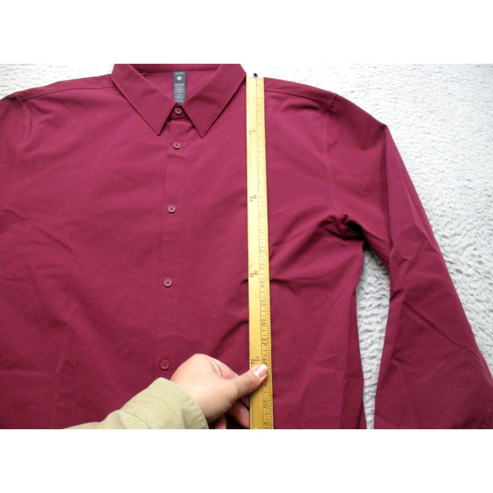 Lululemon Lululemon Shirt Mens Red Button Up Performance 2XL Size US XXL / EU 58 / 5 - 3 Thumbnail