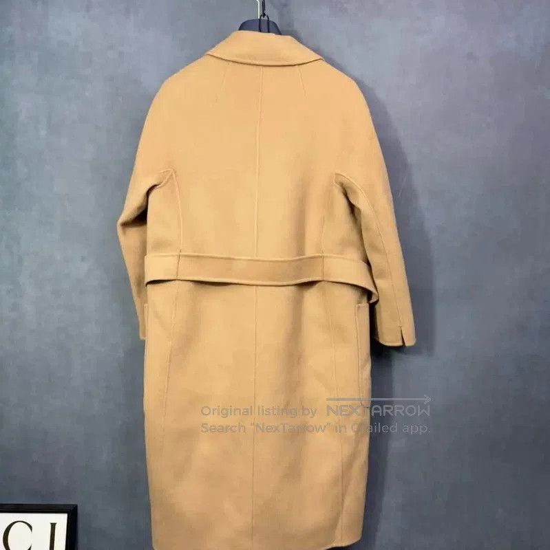 Max Mara MaxMara Women’s Khaki Wool Coat . Size S / US 4 / IT 40 - 2 Thumbnail