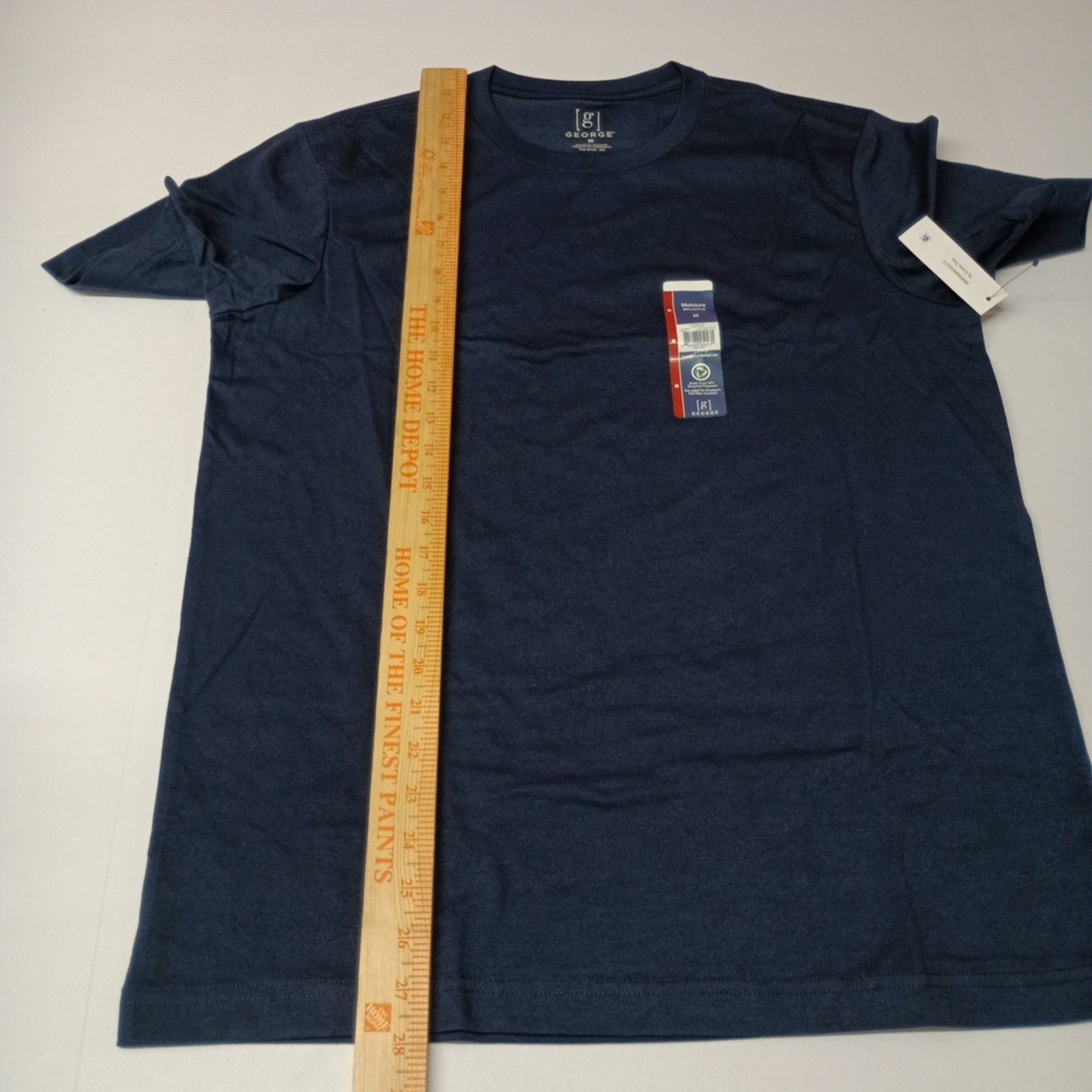 George George Men T-Shirt Short Sleeve Size M Blue Moisture Wicking Size US M / EU 48-50 / 2 - 5 Thumbnail