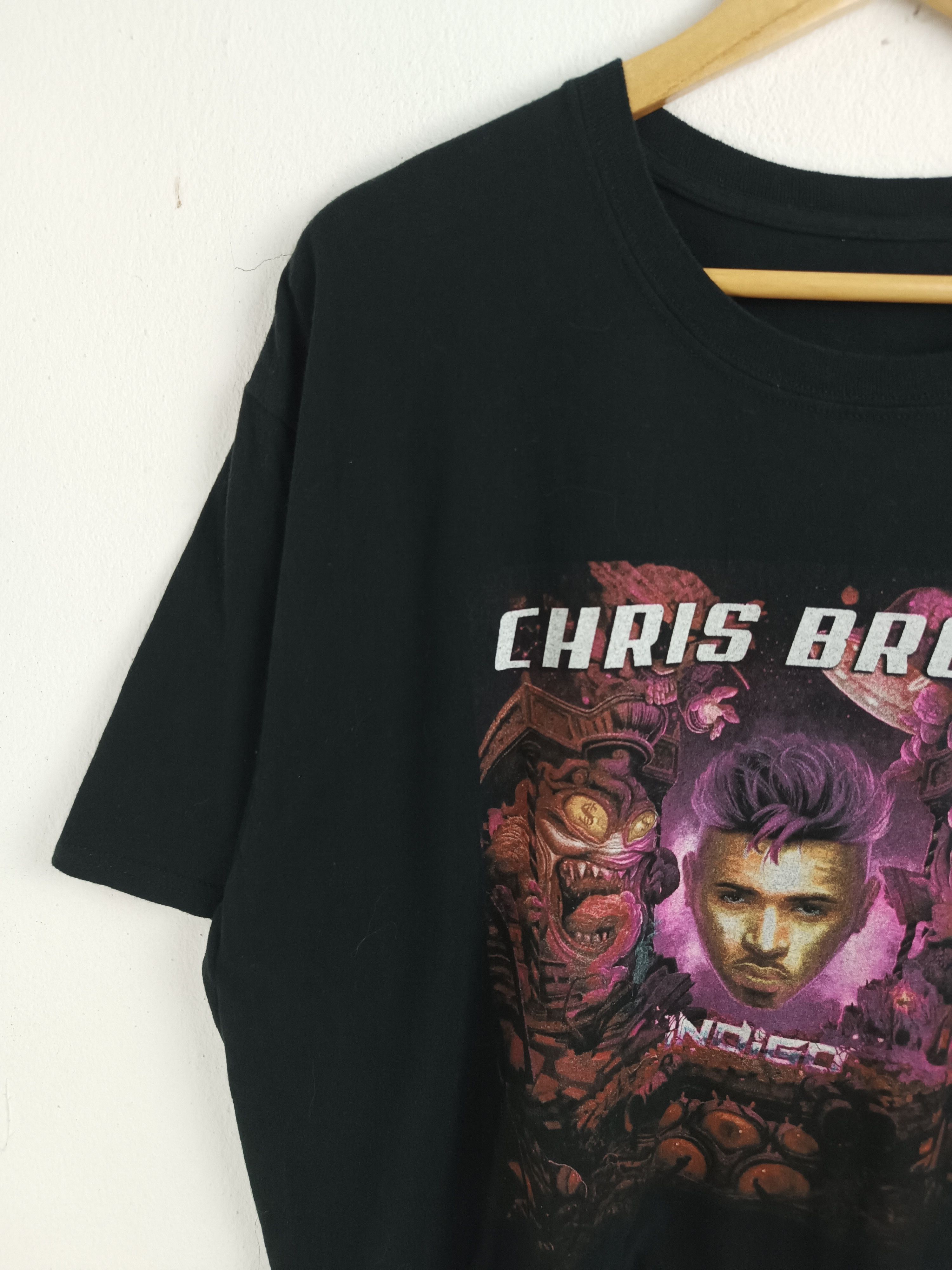 Rap Tees VINTAGE CHRIS BROWN INDIGO TOUR 2019 rihanna usher drake Size US XL / EU 56 / 4 - 5 Thumbnail