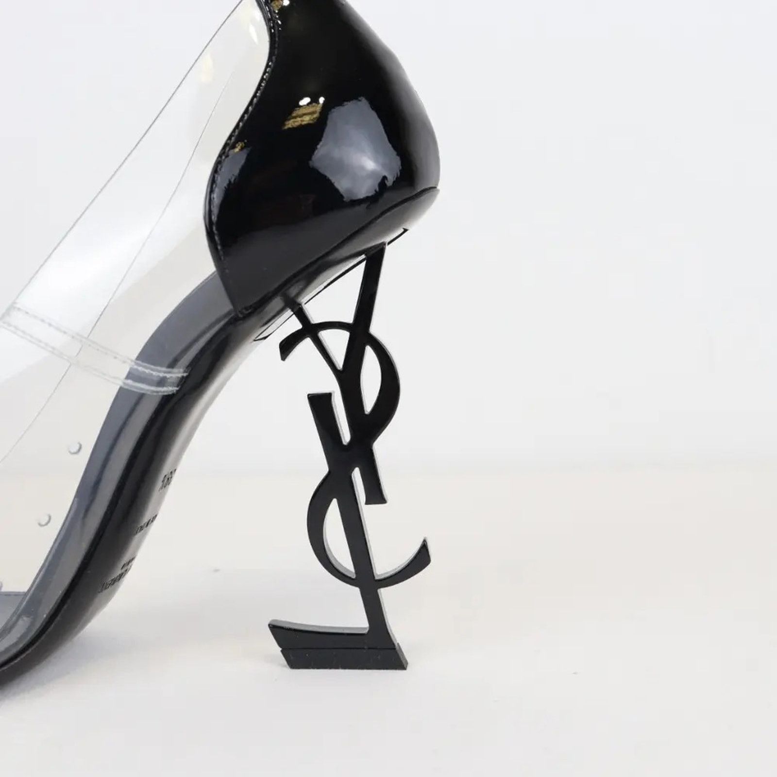 Saint Laurent Paris o1rshd1 Opyum 110 Pump in Nero/Transparent Size US 9 / IT 39 - 6 Thumbnail