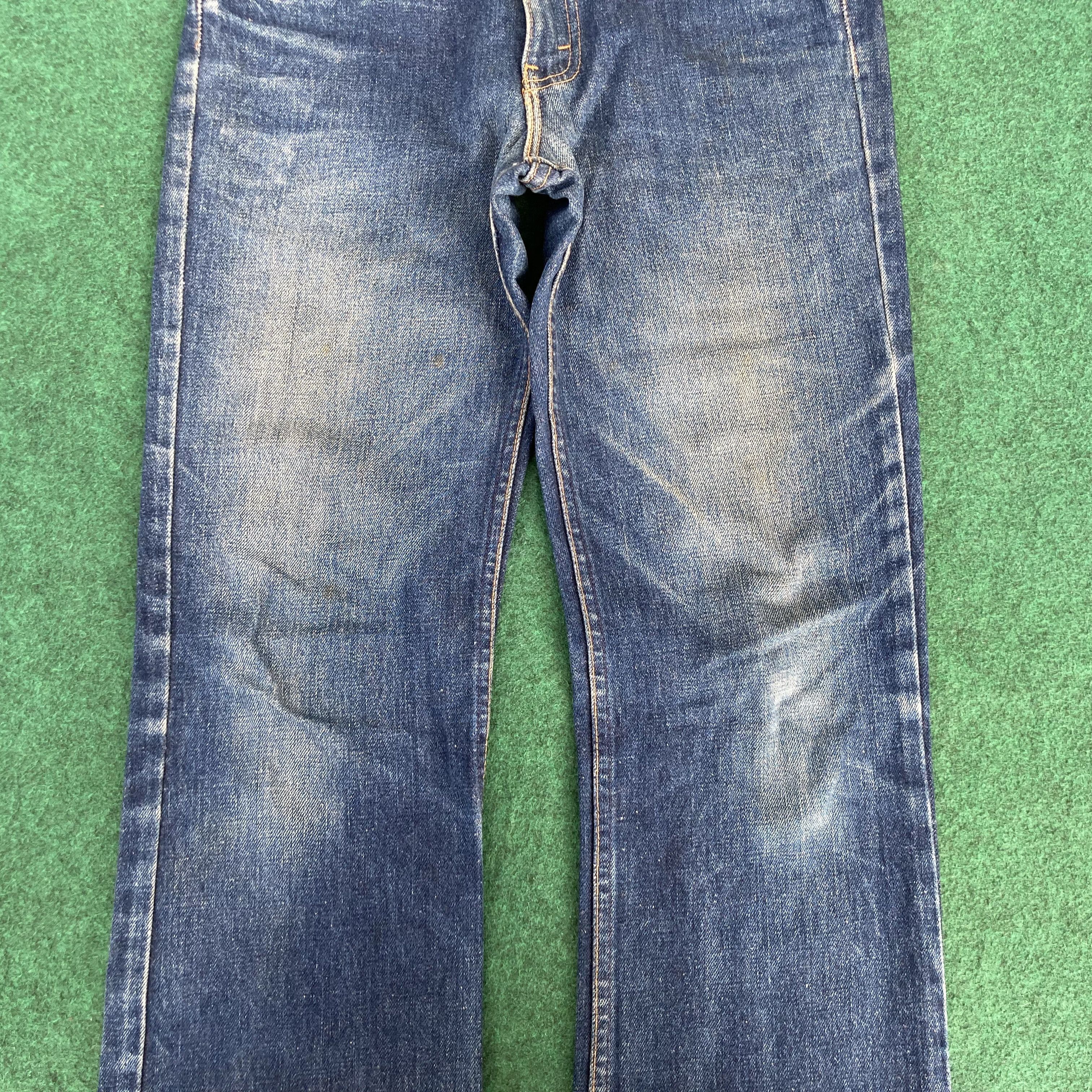 Levi's 30x33 Vtg Levis 517 Faded Blue Denim Flared Bootcut Jeans Size US 30 / EU 46 - 9 Thumbnail