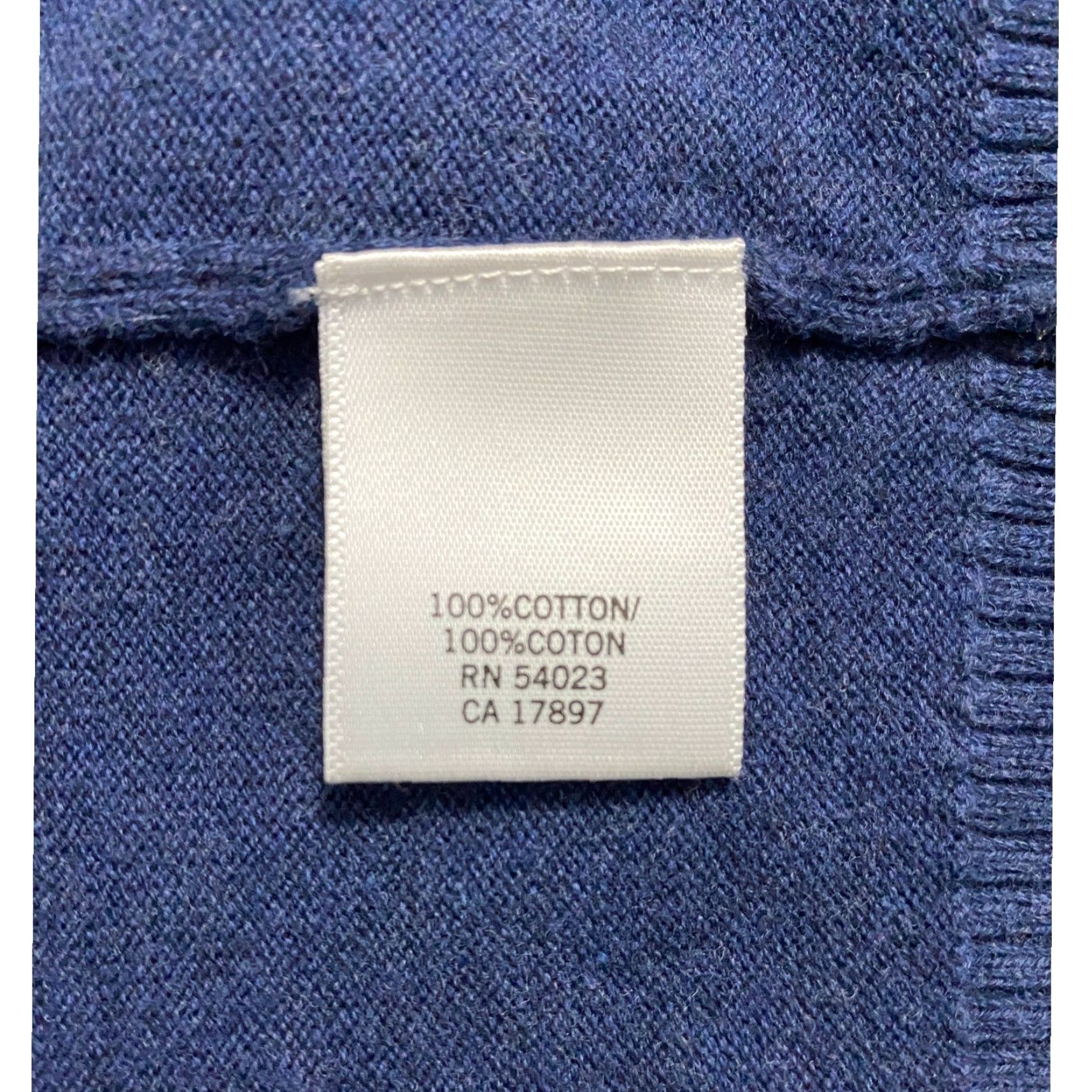 Banana Republic Banana Republic Mens V-Neck Sweater Long Sleeve Medium Blue Cotton Knit Pullover Casual Classic All Seasons Size US M / EU 48-50 / 2 - 4 Thumbnail