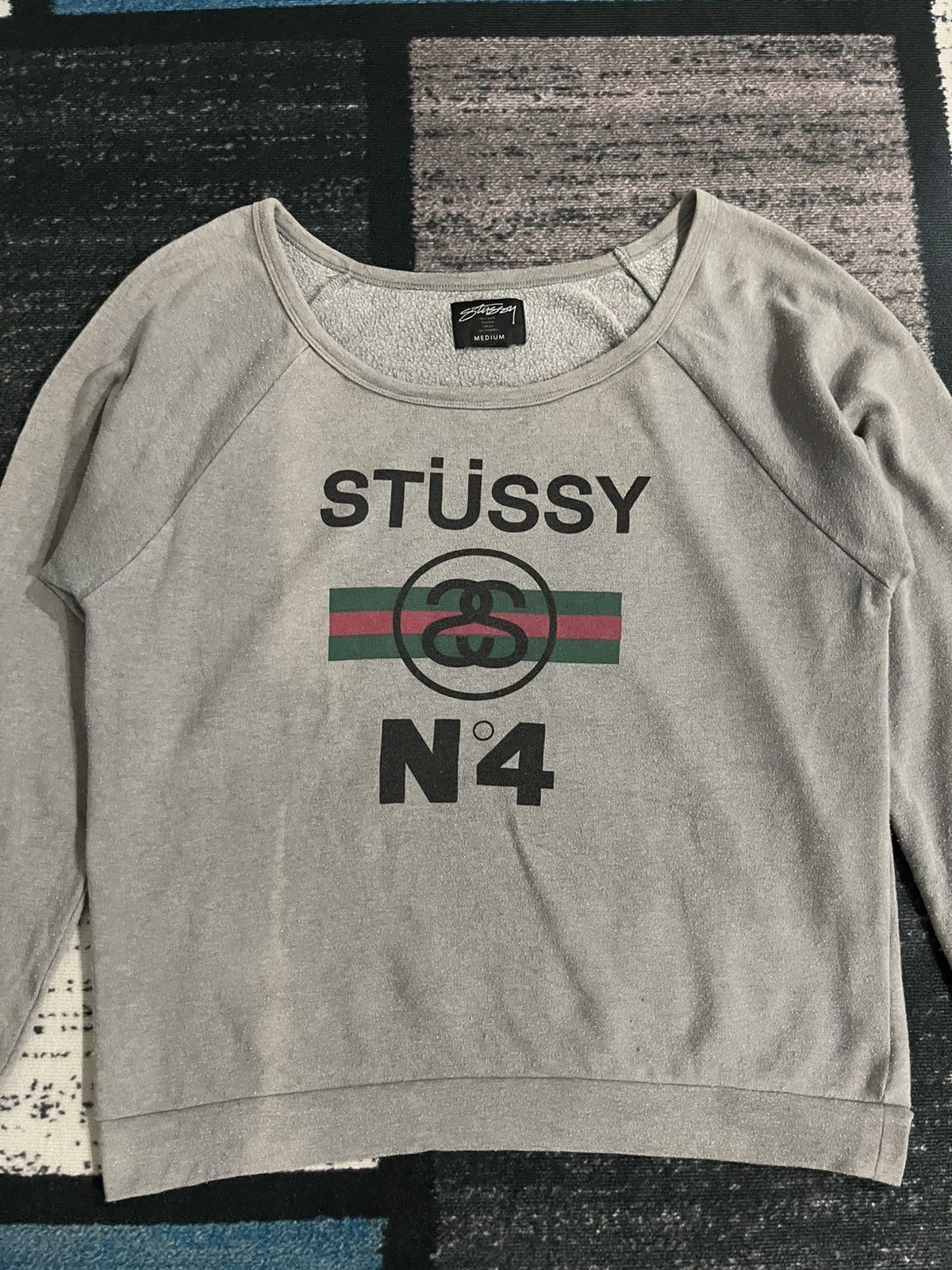 Stussy × Vintage Vintage Stussy No 4 x Gucci Sweatshirt Size M / US 6-8 / IT 42-44 - 5 Thumbnail
