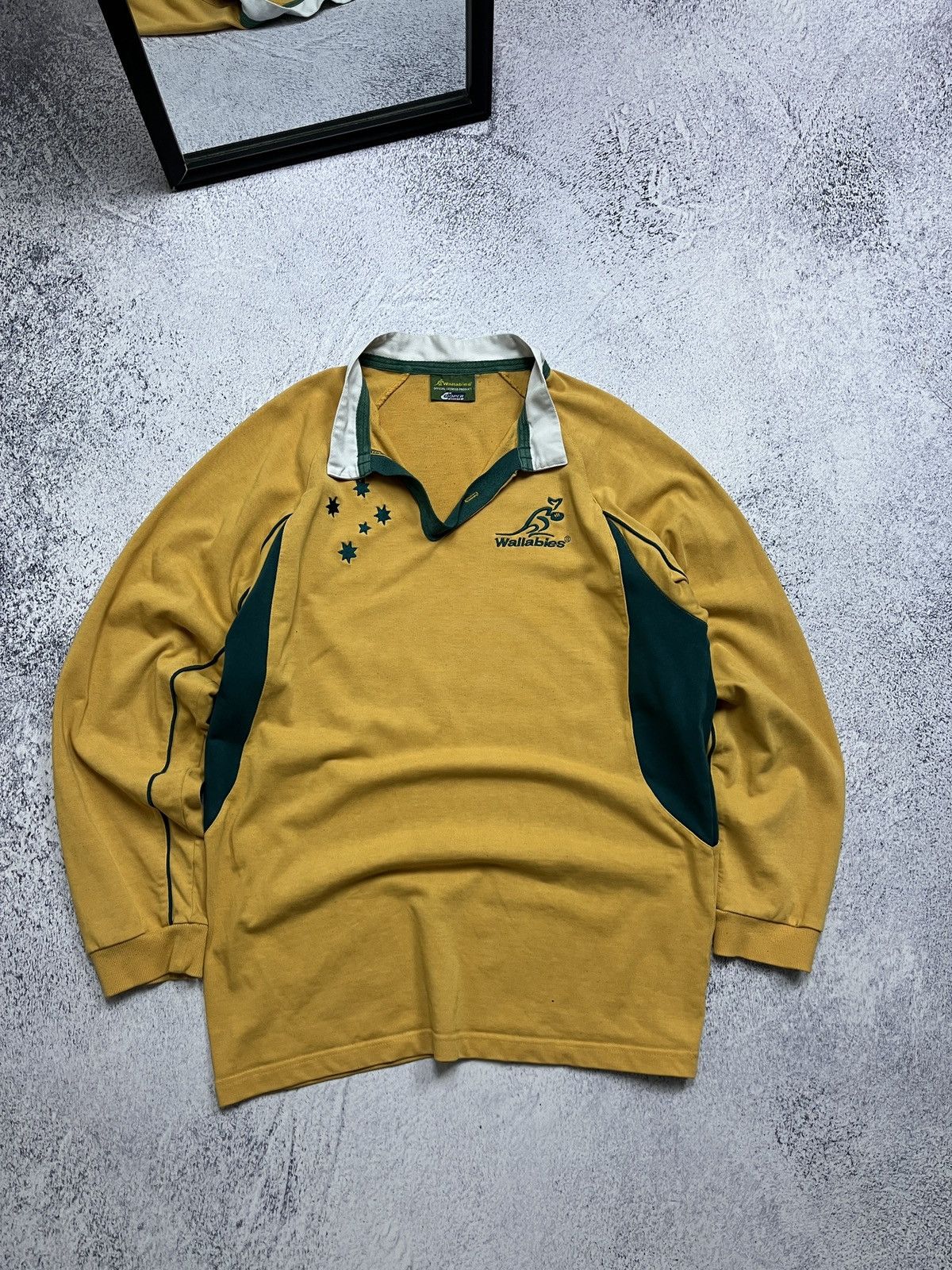 Vintage Vintage Canterbury Australian Wallabies Rugby Polo Shirt Size US XXL / EU 58 / 5 - 1 Thumbnail