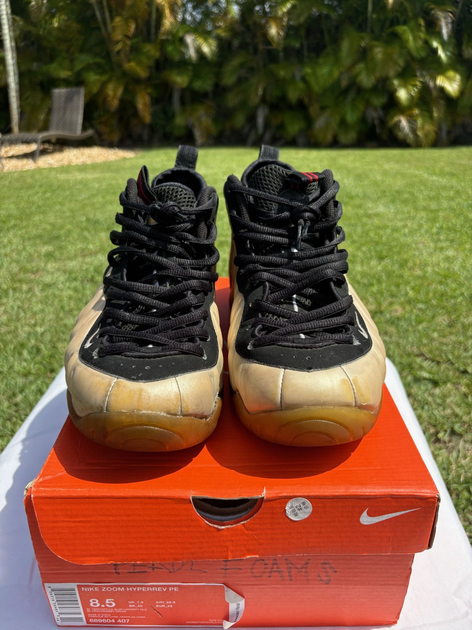 Nike Nike Pearl Foamposite 2010 Size US 10.5 / EU 43-44 - 1 Thumbnail