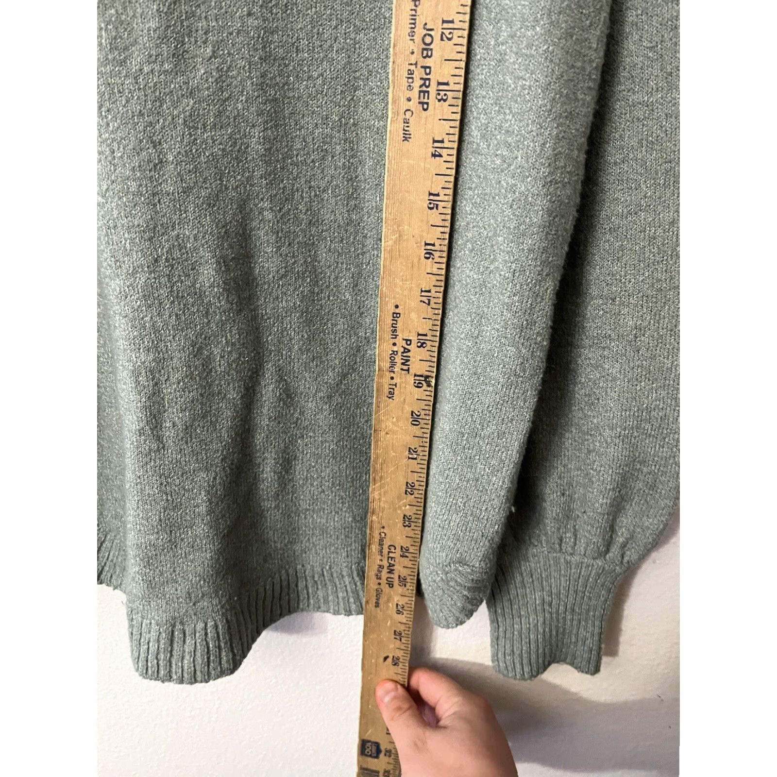 Vintage Tahari Women’s Cowl Neck Sweater Size XS Green Polyester Blend Size XS / US 0-2 / IT 36-38 - 5 Thumbnail