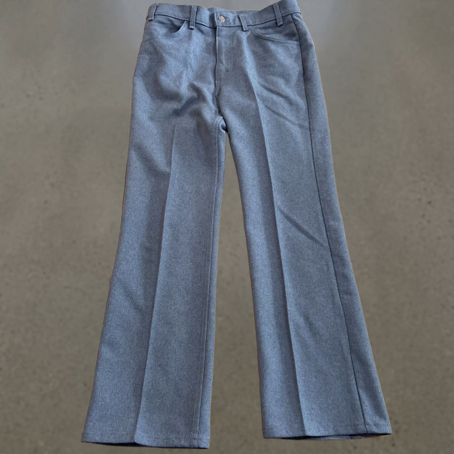 Levi's Levi's Pants Bootcut 34x30 Mens Gray Polyester Levi's USA Chino Regular 1995 Vintage Size US 39 - 1 Thumbnail