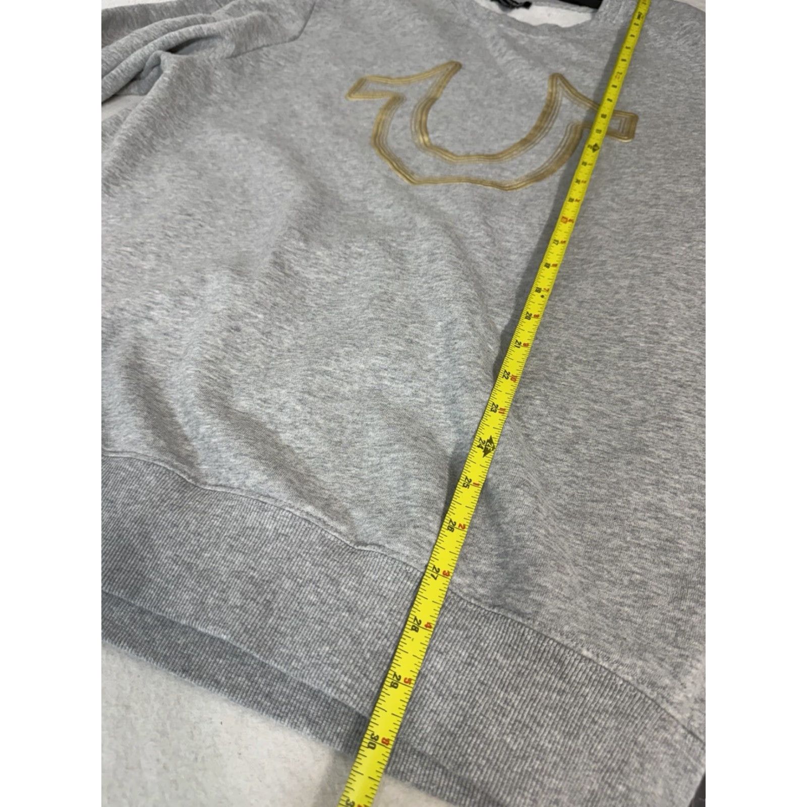 True Religion True Religion Sweatshirt Men’s 3XL Crew Neck Gray Foil Graphic Print Pullover Size US XXL / EU 58 / 5 - 2 Thumbnail