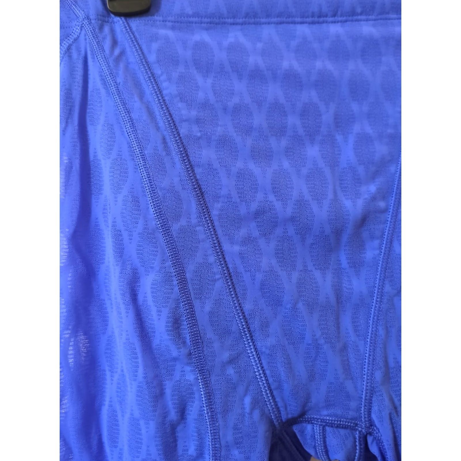 Vintage Savage X Fenty Leggings Womens 8-10 Blue Diamond Argyle Pattern Size 30" / US 8 / IT 44 - 2 Thumbnail