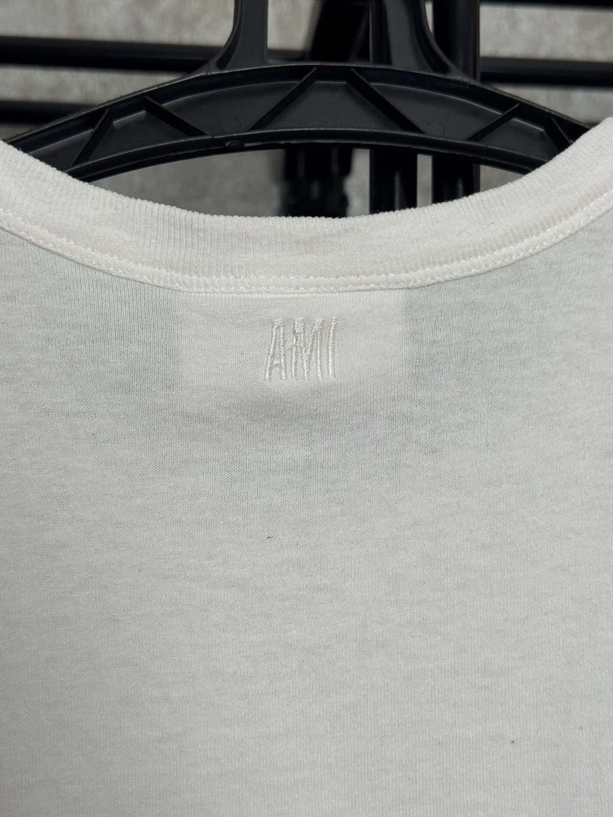 AMI White T-Shirt Ami Paris big logo Size US S / EU 44-46 / 1 - 9 Thumbnail