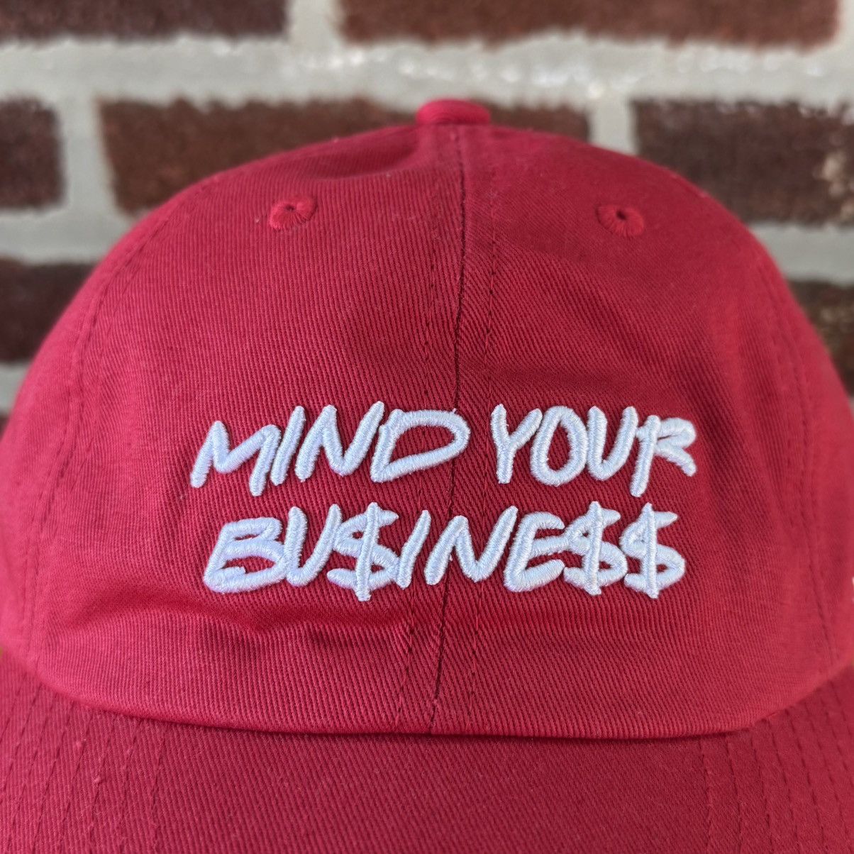 Other Field Grade Mind Your Business Embroidery Adjustable Cap Size ONE SIZE - 4 Thumbnail