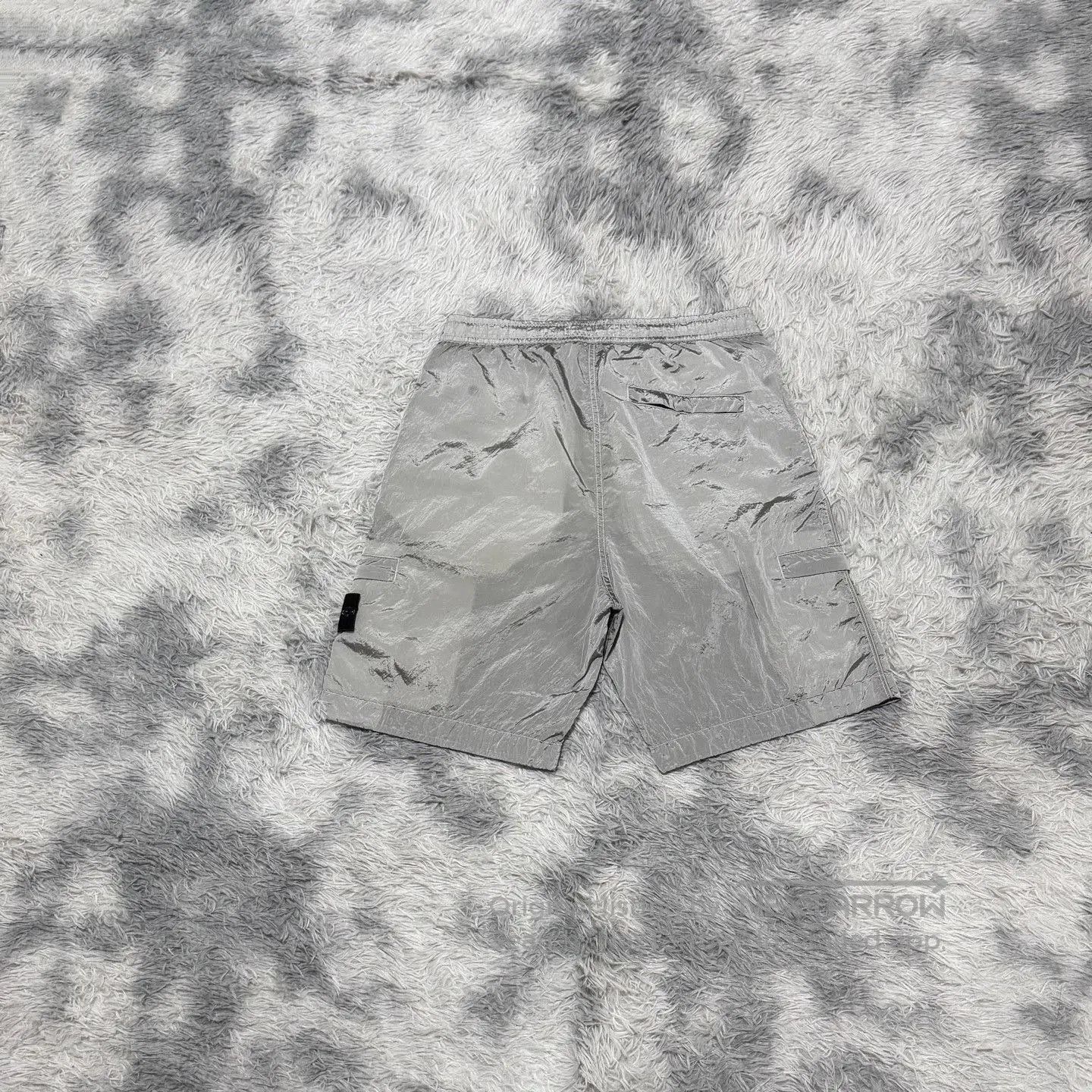 Stone Island Stone Island Metallic Nylon Silver Shorts W32. Size US 32 / EU 48 - 2 Thumbnail