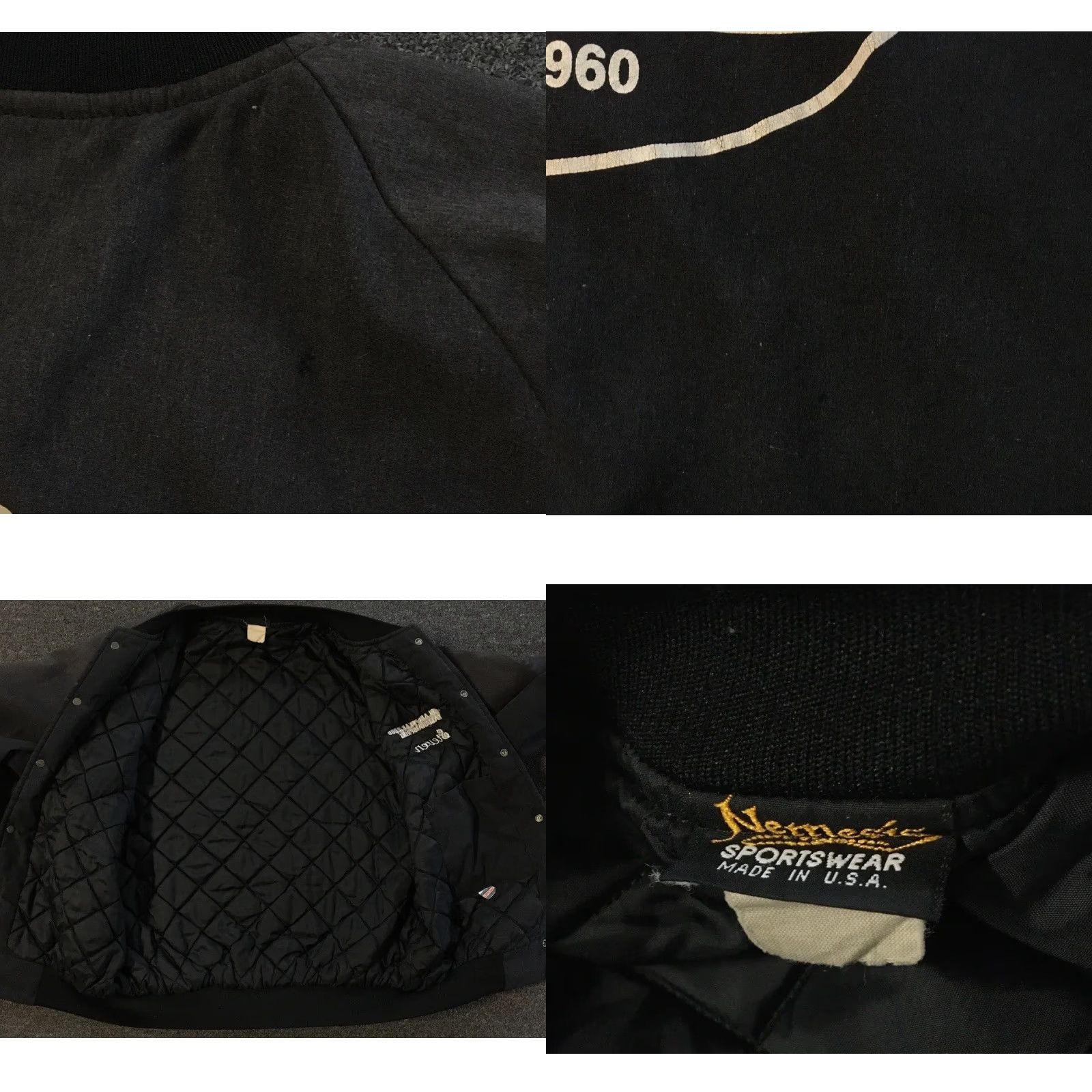 Yamaha VINTAGE Yamaha Sprint Go Kart Racing Faded Winner Jacket M Black Mens Regular Jacket Bomber USA 80s 90s Grunge Racing Size US M / EU 48-50 / 2 - 10 Thumbnail