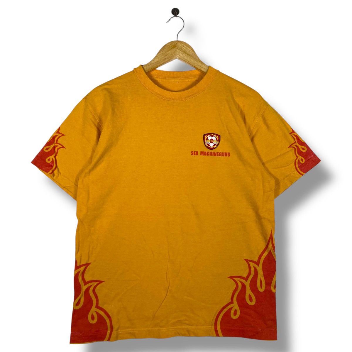 Band Tees × Vintage Vintage Japanese Band SEX MACHINEGUNS Road To 2002 Flame Size US L / EU 52-54 / 3 - 1 Thumbnail