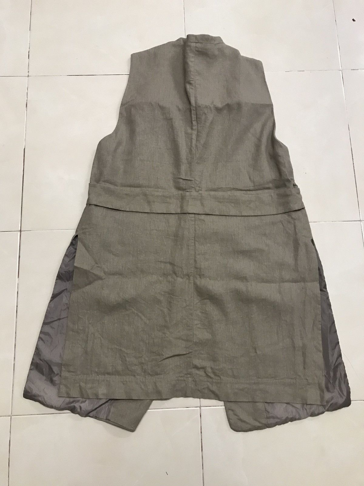 Designer × Japanese Brand CHARABIA PARIS LINEN SLEEVELESS JACKET Size S / US 4 / IT 40 - 5 Thumbnail
