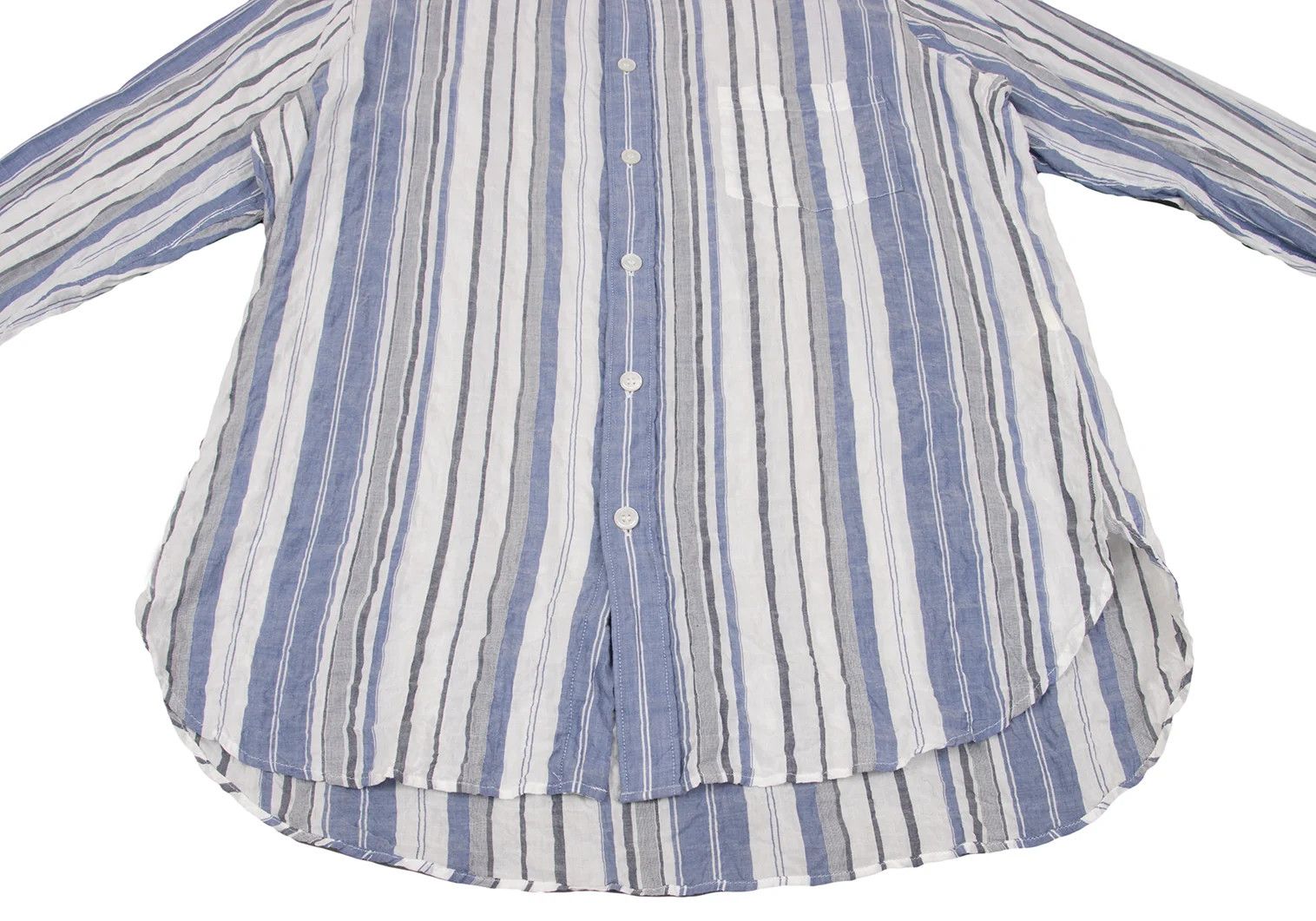Yohji Yamamoto Yohji Yamamoto Striped Button-Down Shirt Size US M / EU 48-50 / 2 - 10 Thumbnail