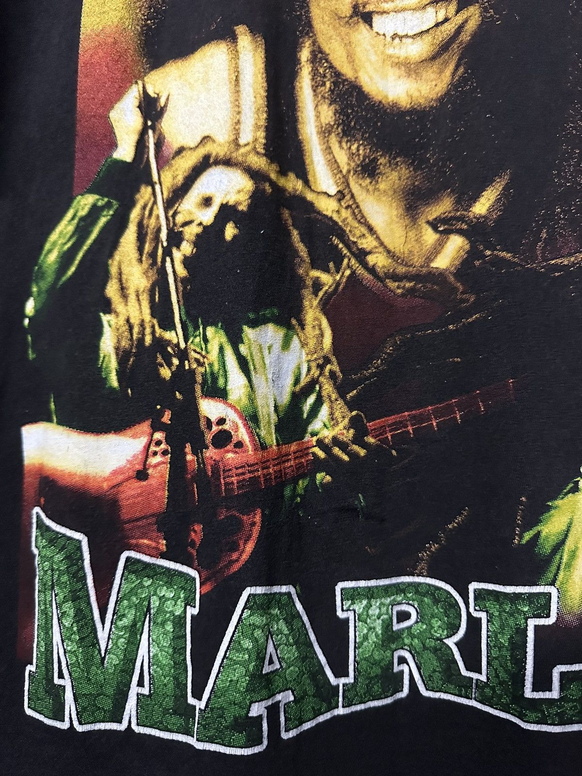 Band Tees Rare Vintage 90s Bob Marley Smile Faded Rap tee Size US XL / EU 56 / 4 - 12 Thumbnail