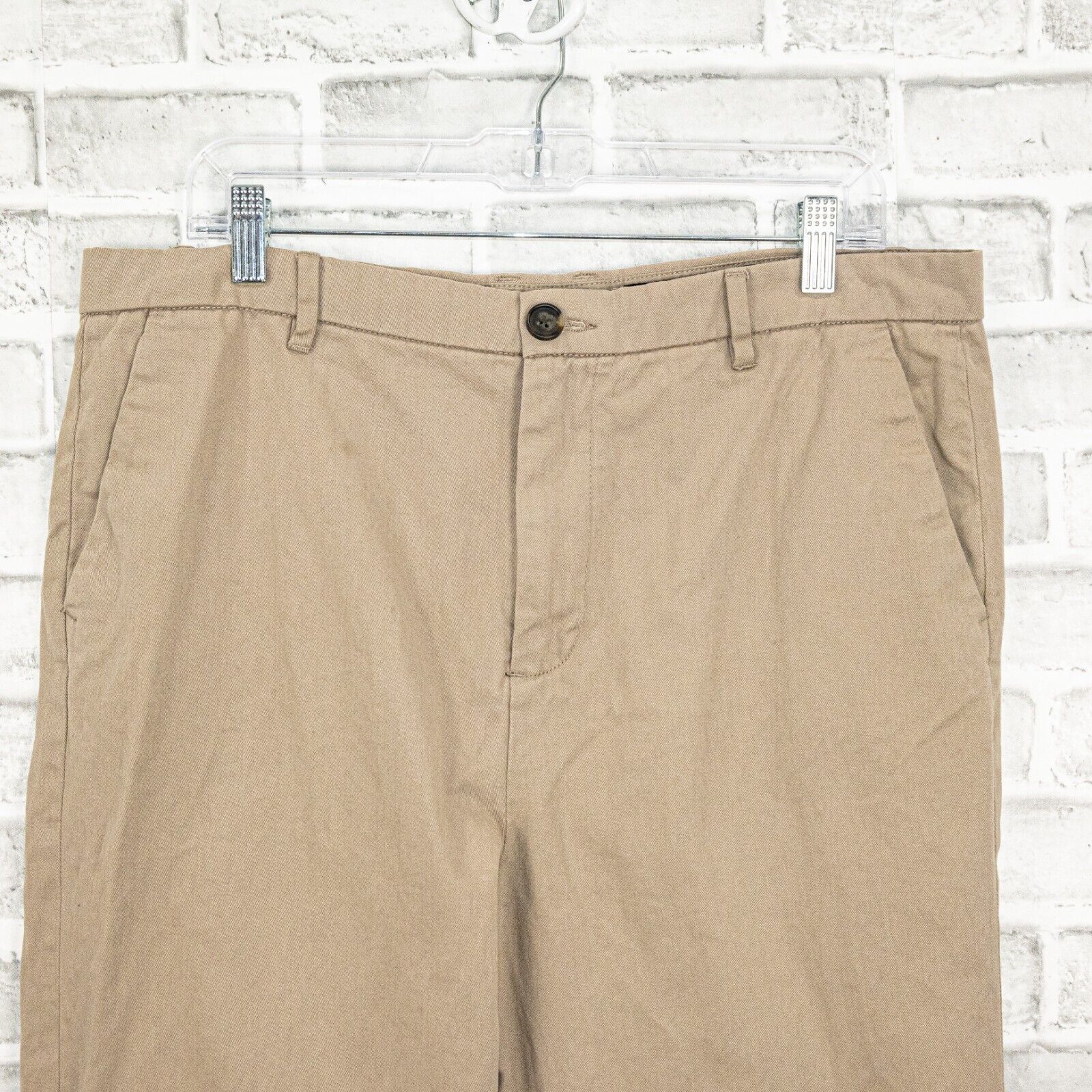 Allsaints ALL SAINTS Men's Muro Cropped Tappered Chino Pants in Khaki Size US 33 - 5 Thumbnail