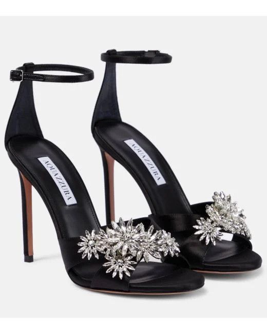 Aquazzura o1srvl11e1024 Heel in Black Size US 8 / IT 38 - 1 Thumbnail