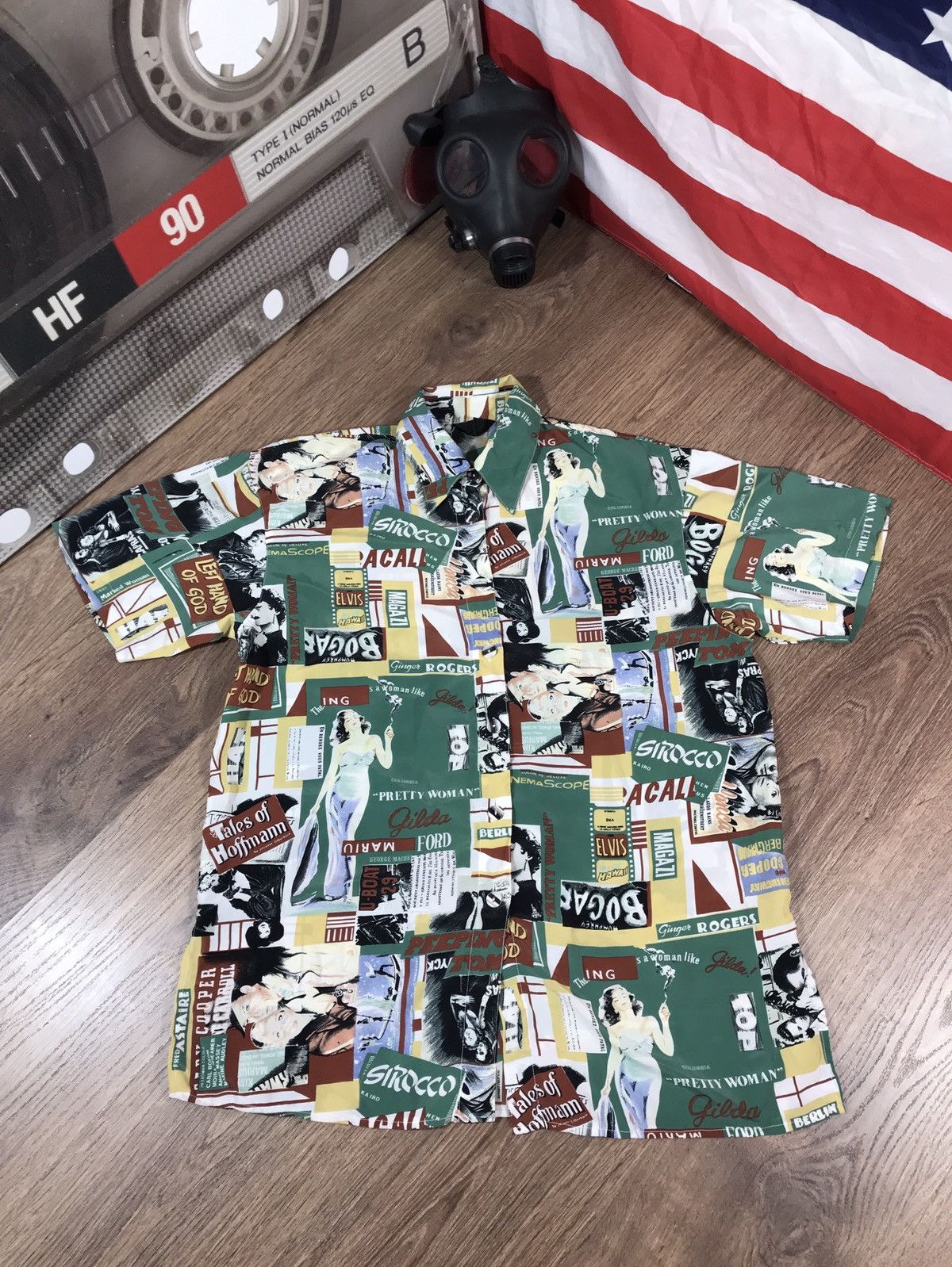 Vintage Vintage 90s ART Movie Logo Hawaiian Shirt Streetwear Style Size US S / EU 44-46 / 1 - 1 Thumbnail