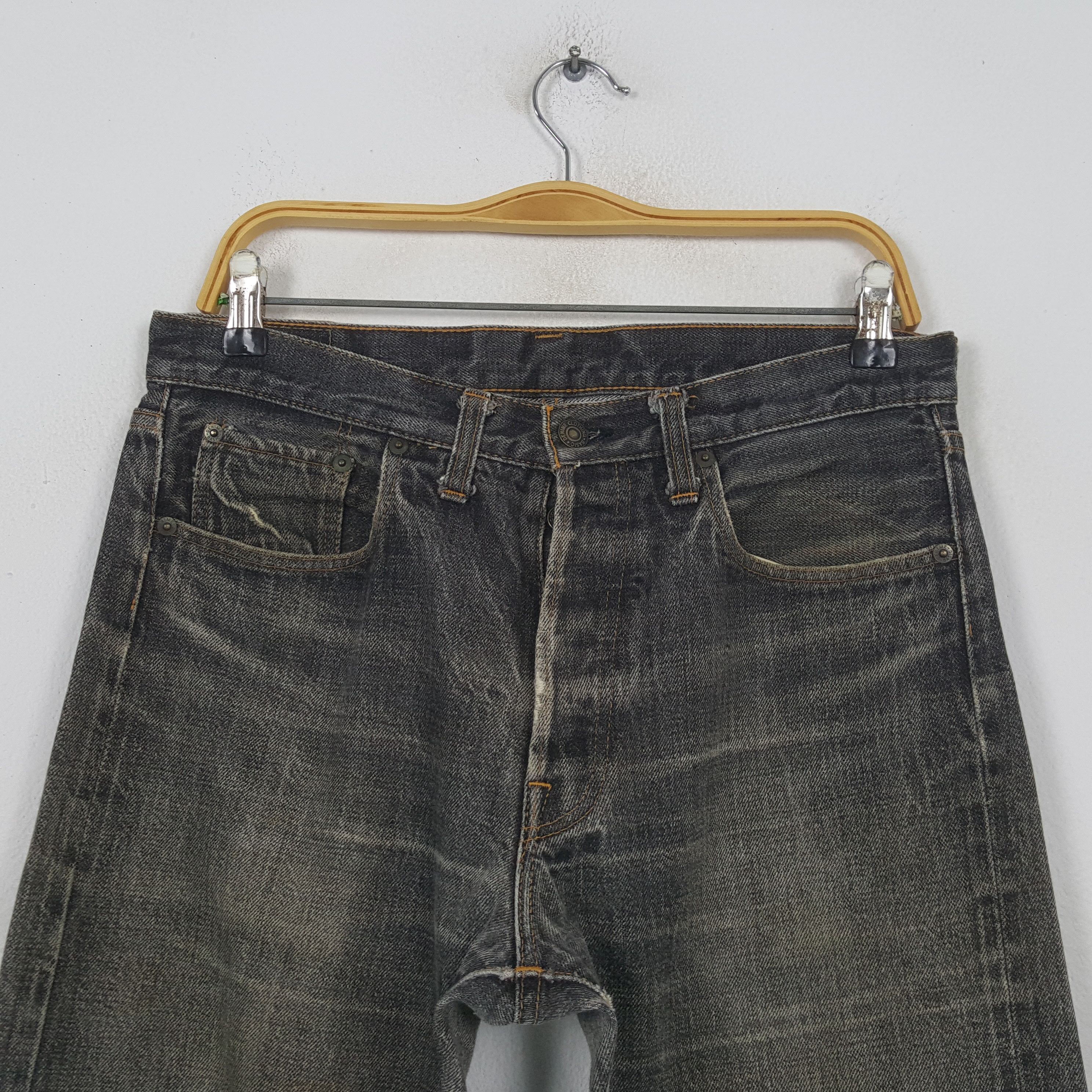 Denime Vintage Denime Japanese Brand Distressed Denim Jeans RR21 Size US 32 / EU 48 - 2 Thumbnail