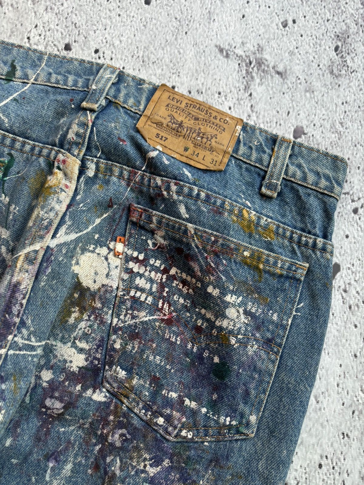 Levi's Vintage Clothing RARE Vintage levis Orange tab Painter style Denim Jeans Size US 34 / EU 50 - 4 Thumbnail