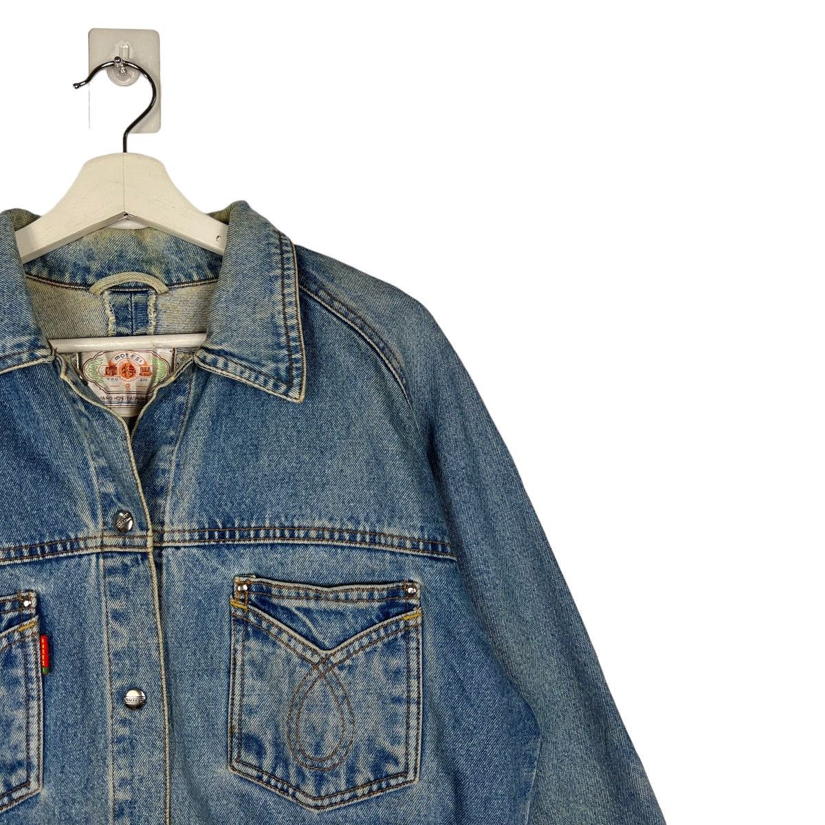 Japanese Brand 🔥 VINTAGE MOTESI DENIM CROP JACKET Size US M / EU 48-50 / 2 - 5 Thumbnail