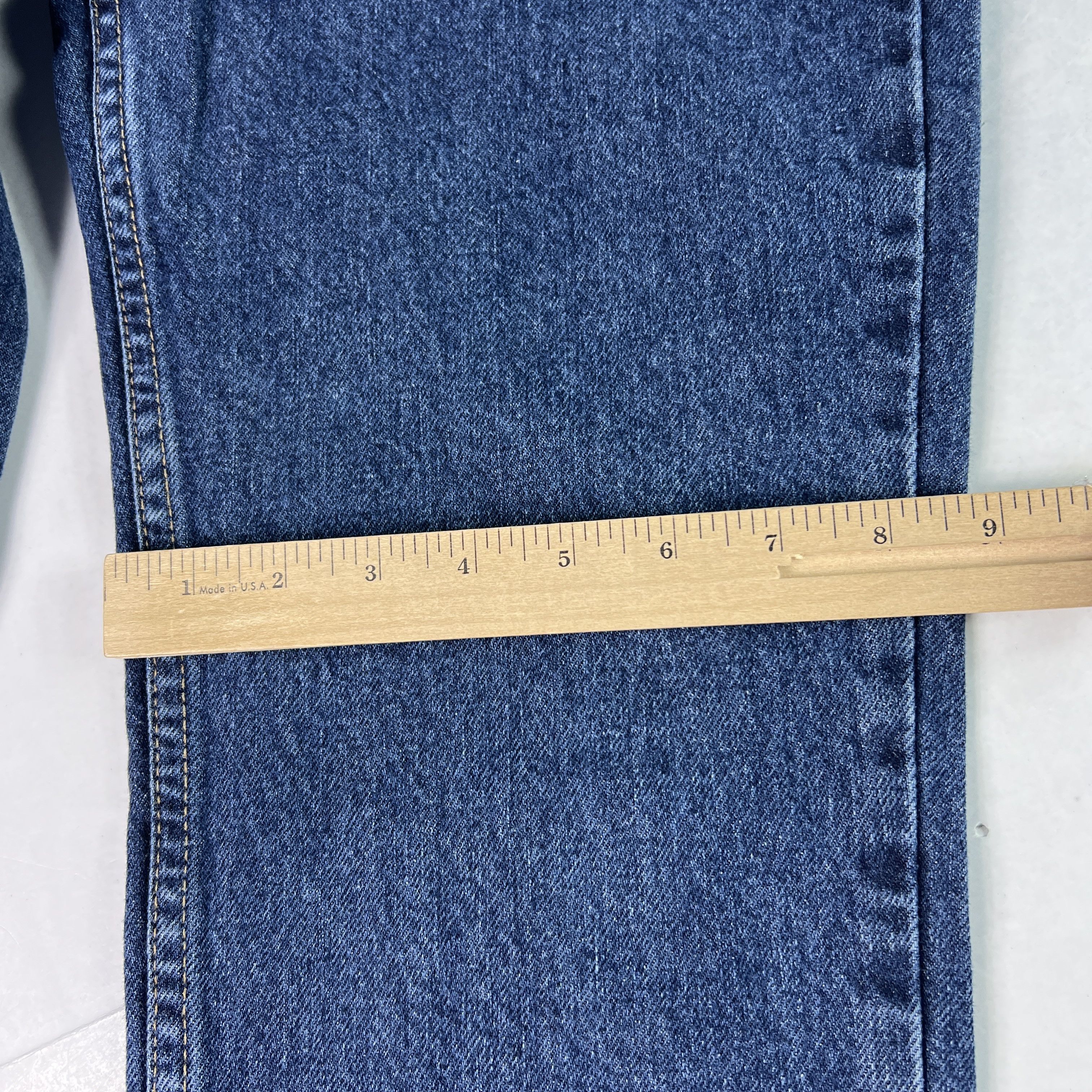 Guess VTG 90s Guess Jeans High Rise Straight Narrow Leg Blue Denim Size 30" / US 8 / IT 44 - 16 Thumbnail
