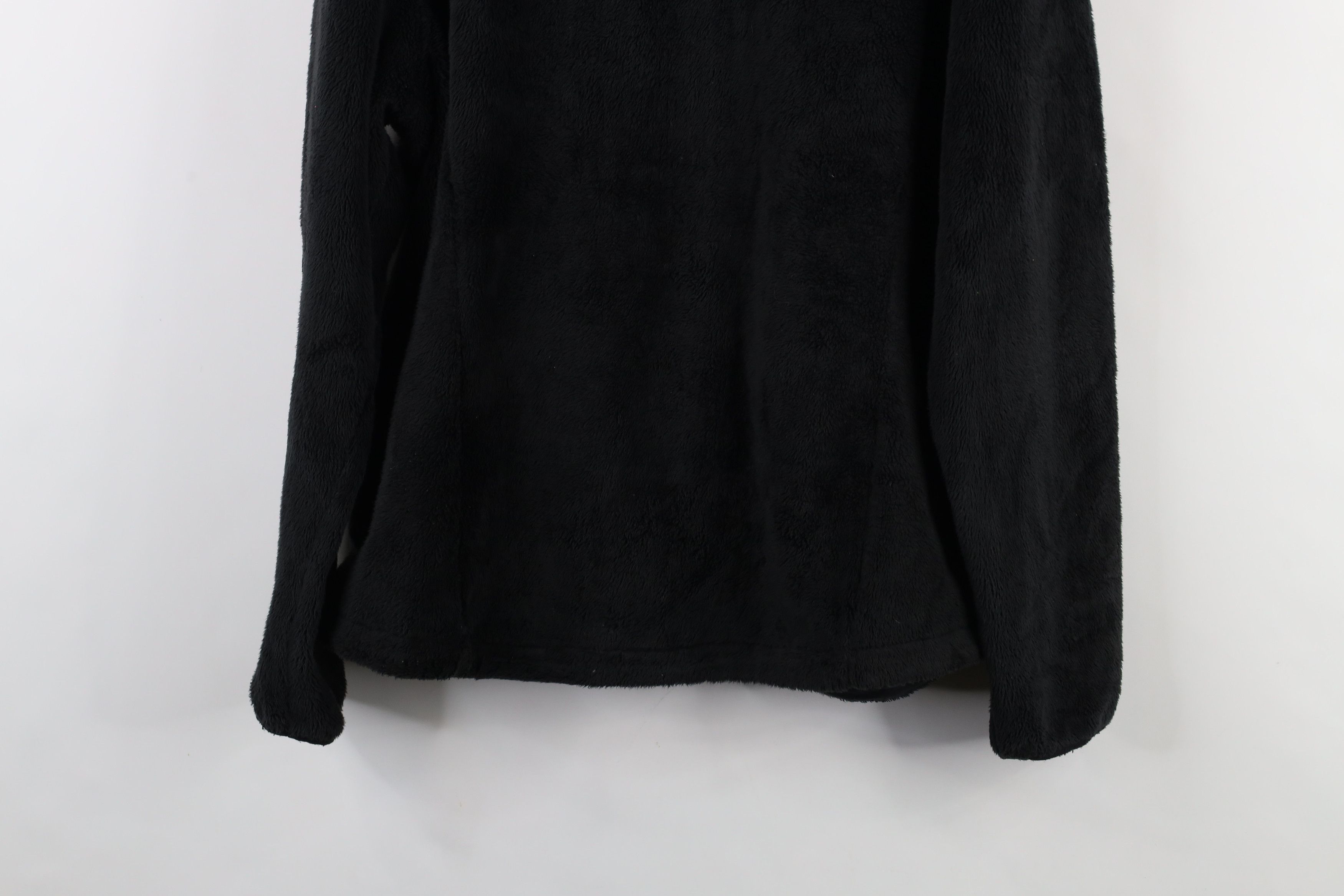 The North Face × Vintage The North Face Spell Fuzzy Shag Fleece Full Zip Jacket Black Size XXL / US 16-18 / IT 52-54 - 15 Thumbnail