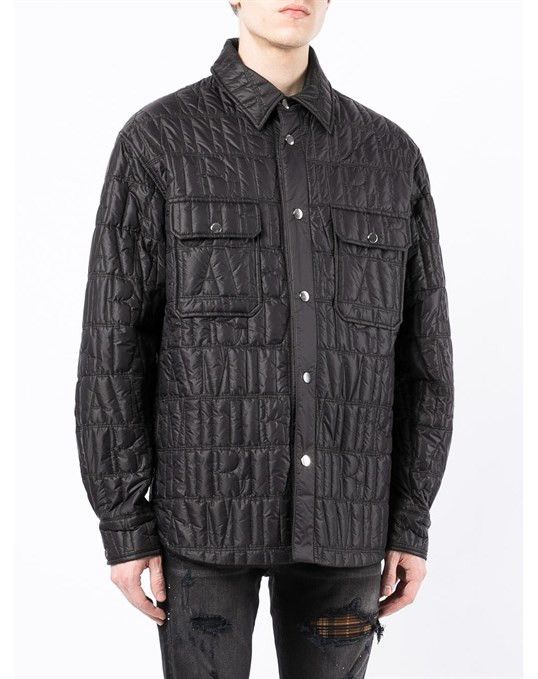 Amiri o1gr1nt1024 Snap Button Up Shirt in Black Size US S / EU 44-46 / 1 - 5 Thumbnail
