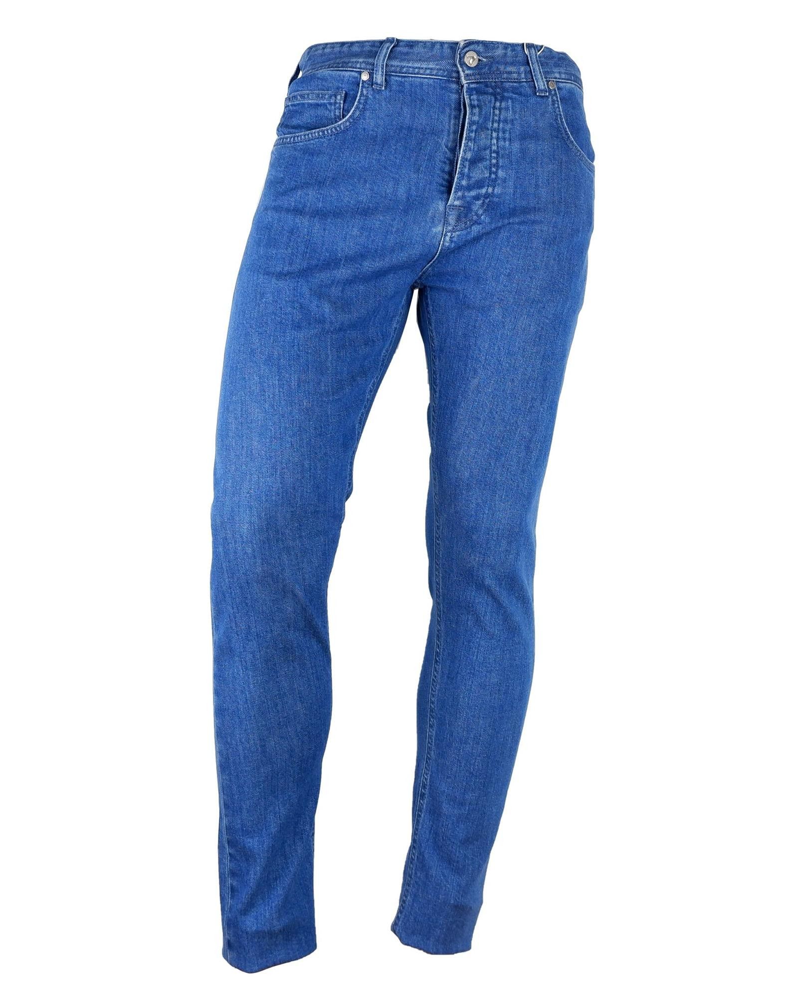 image of Aquascutum Cotton Jeans in Light Blue, Men's (Size 33)