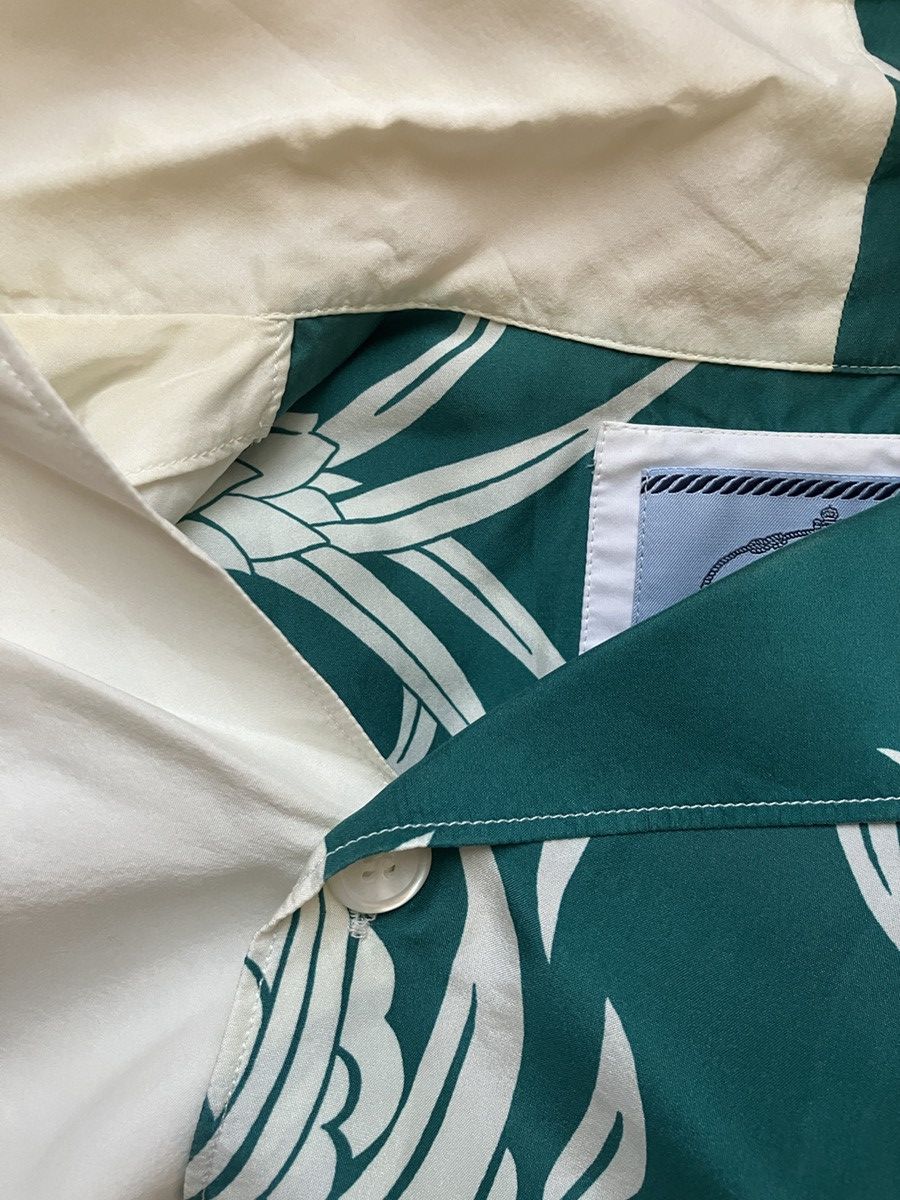 Prada Plada Double Match SS21 Silk Twill Hawaiian Bowling Shirts Size US S / EU 44-46 / 1 - 9 Thumbnail
